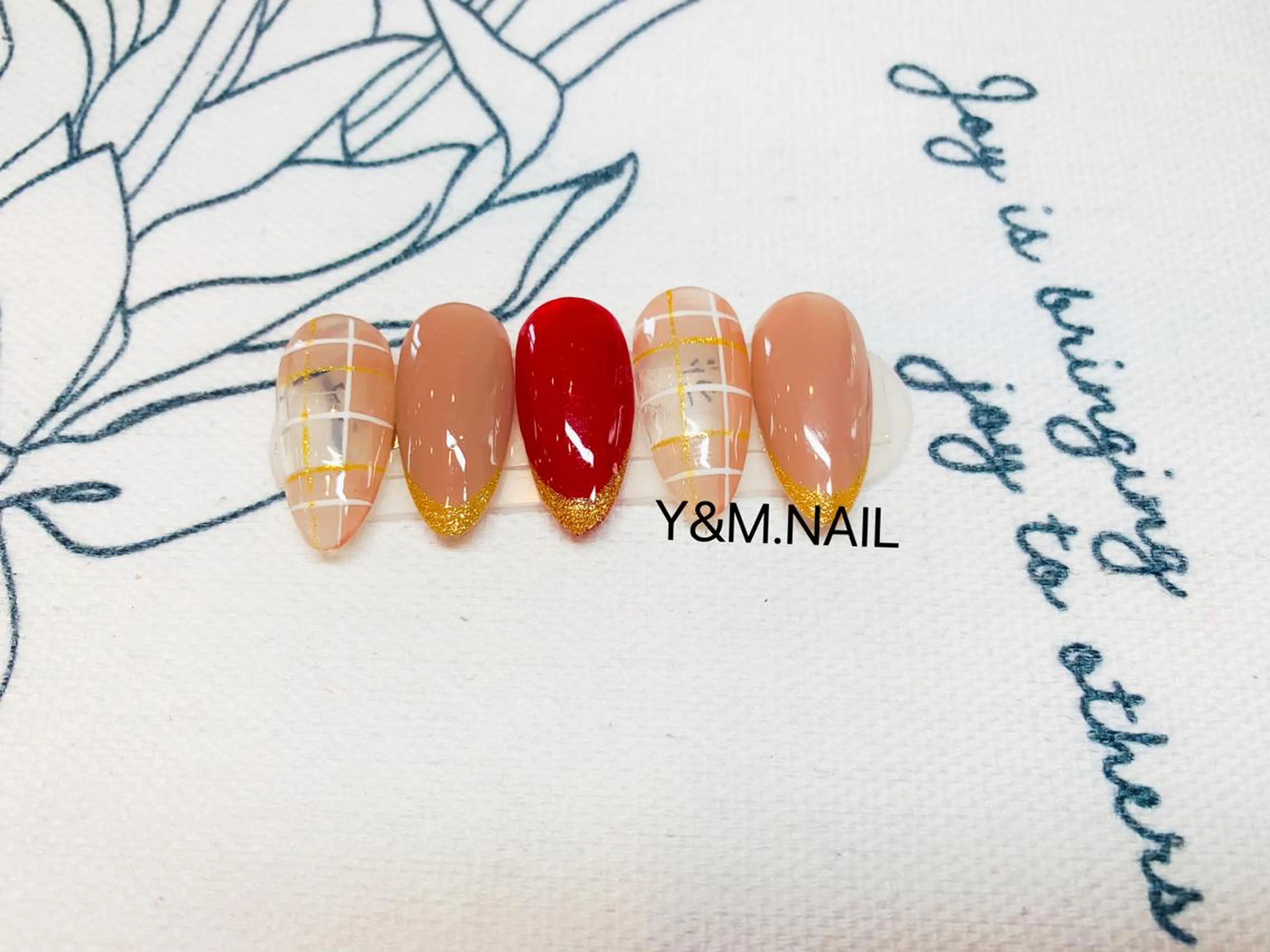 カラー ネイル アートネイル Ui_Amor (パラジェル)のネイルデザイン