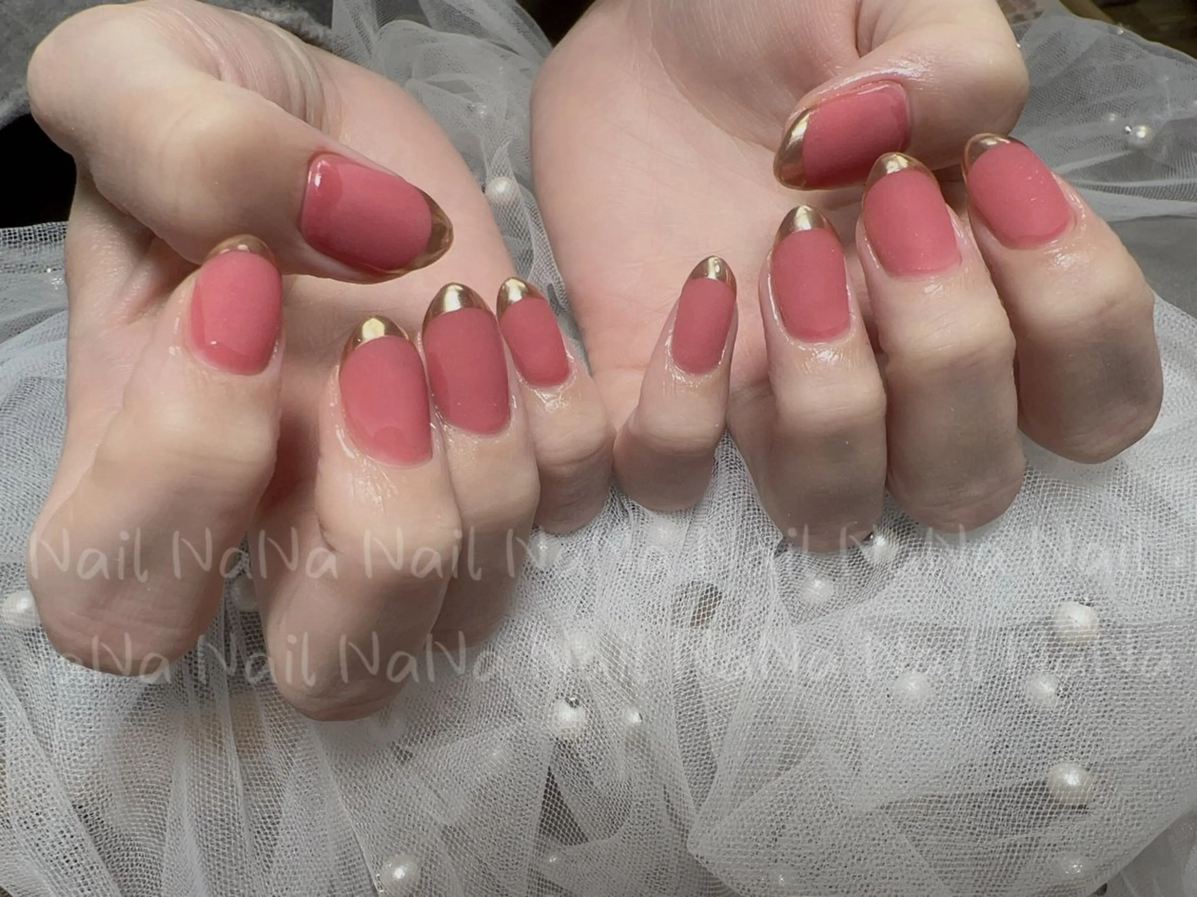 ネイル フレンチネイル マットネイル ミラーネイル ハンドネイル Nail NaNaのネイルデザイン