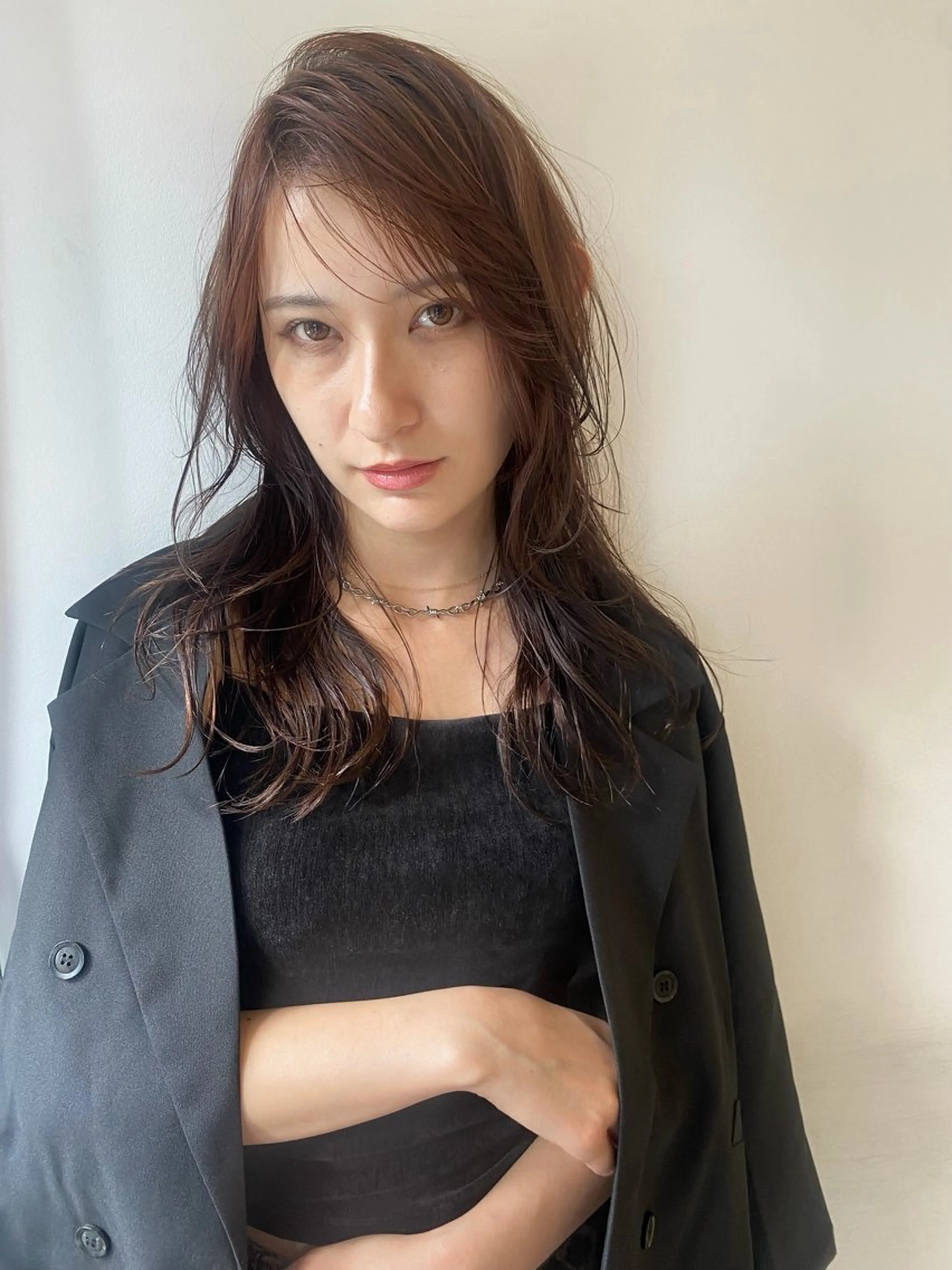 セミロング 顔まわりカット/金山 /大園芽依のヘアスタイル