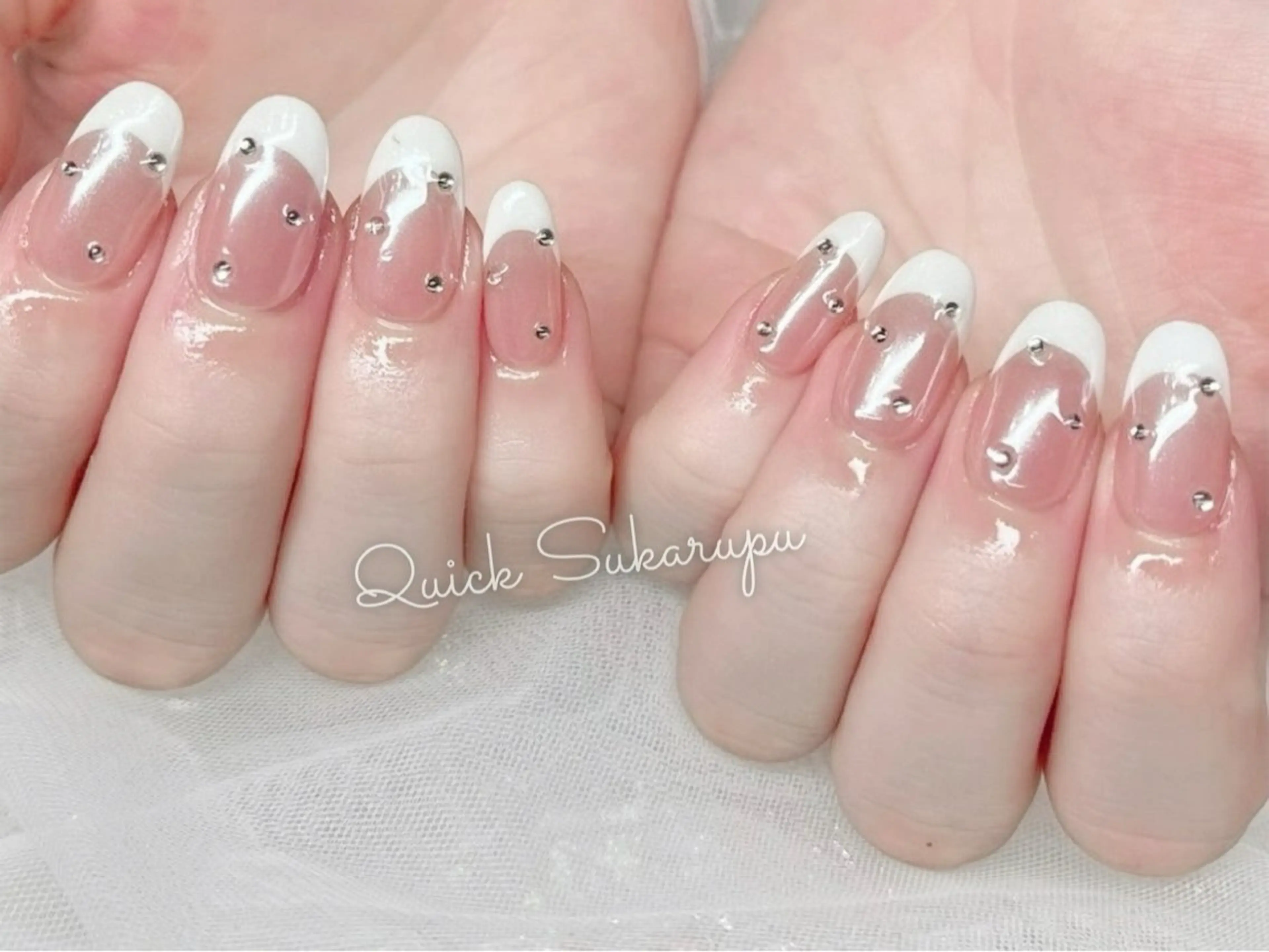 ショート ハンドネイル Quick Sukarupuのネイルデザイン