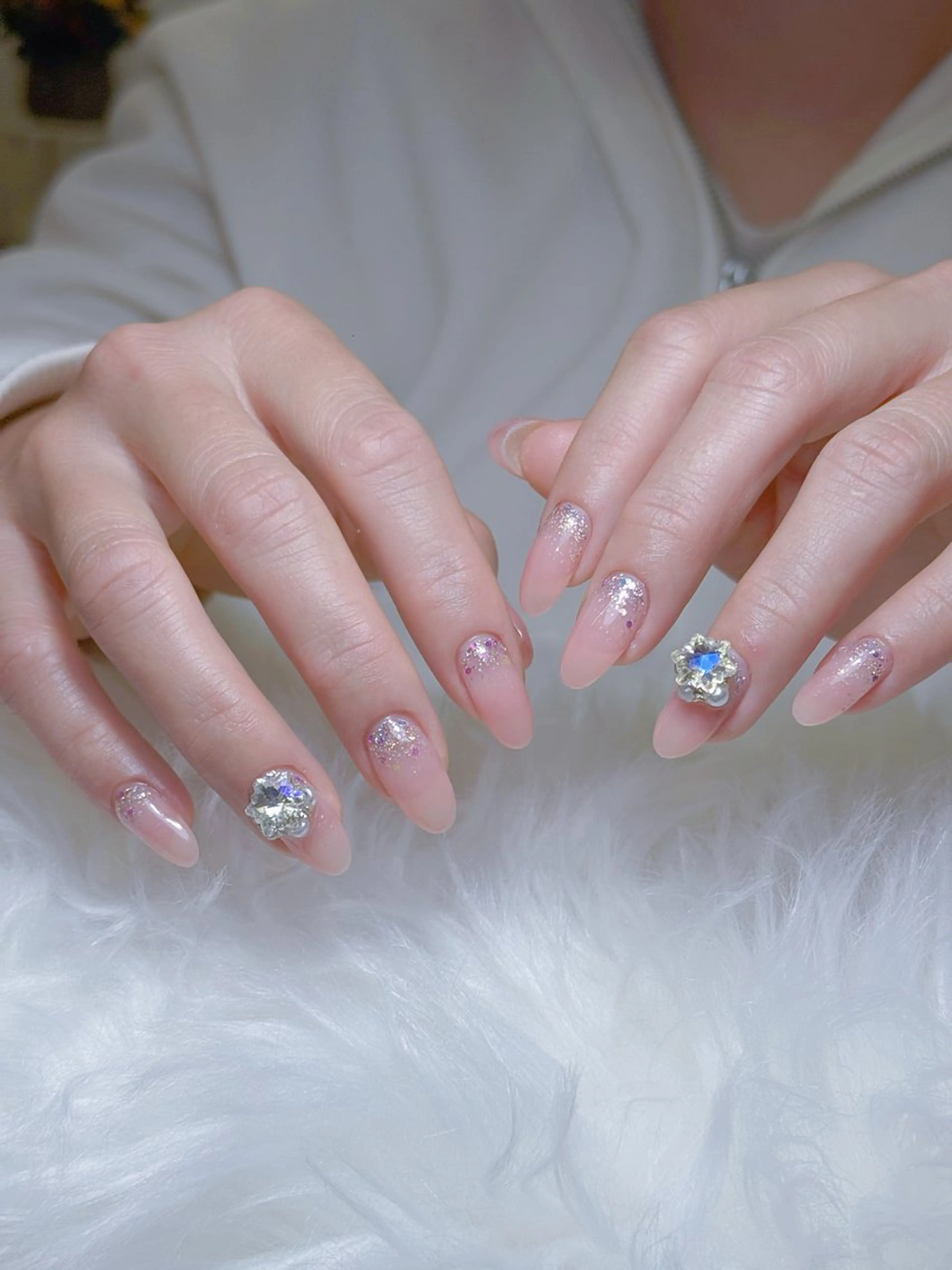 グラデーションorチークネイルの写真