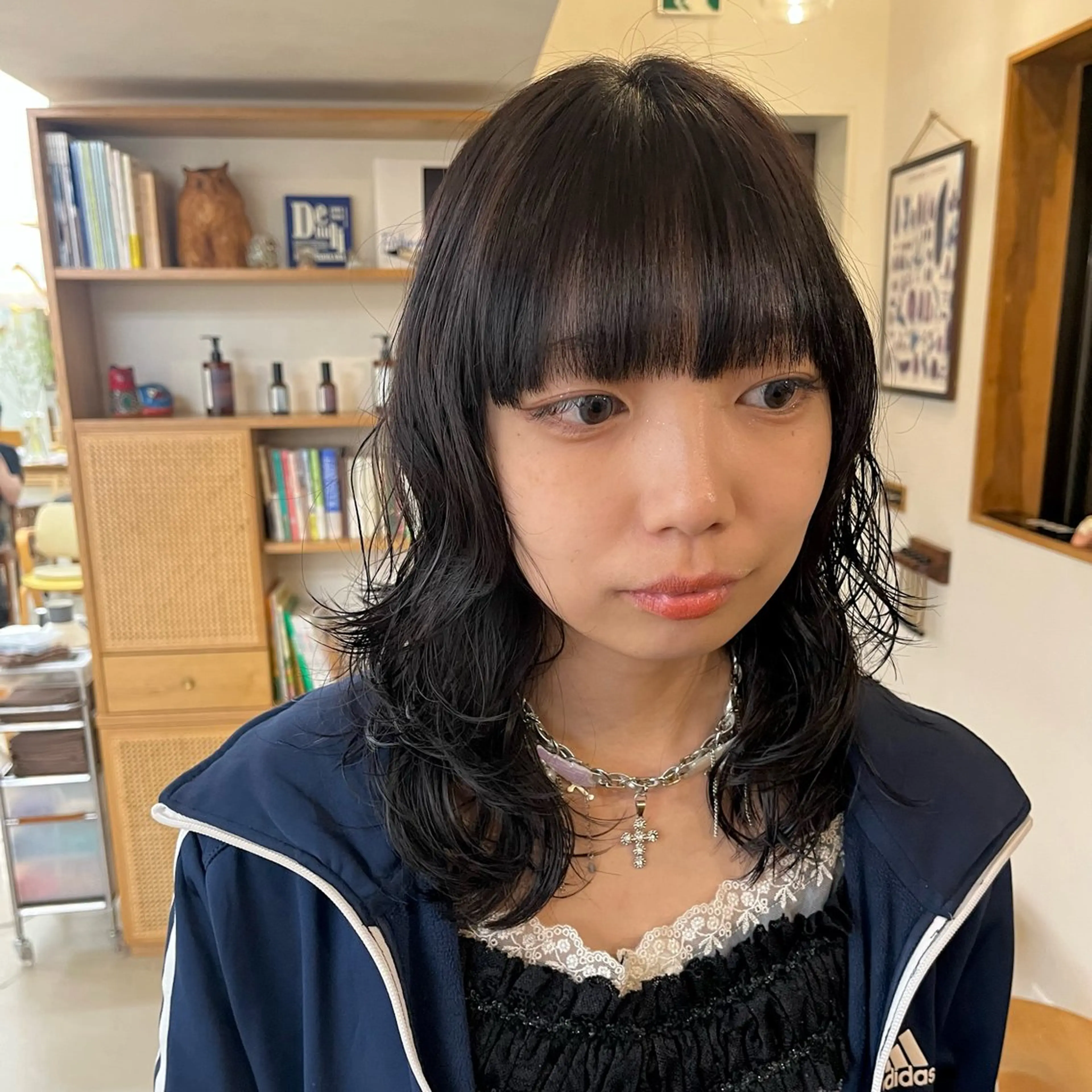 ミディアム パーマ 宇野澤 銘のヘアスタイル