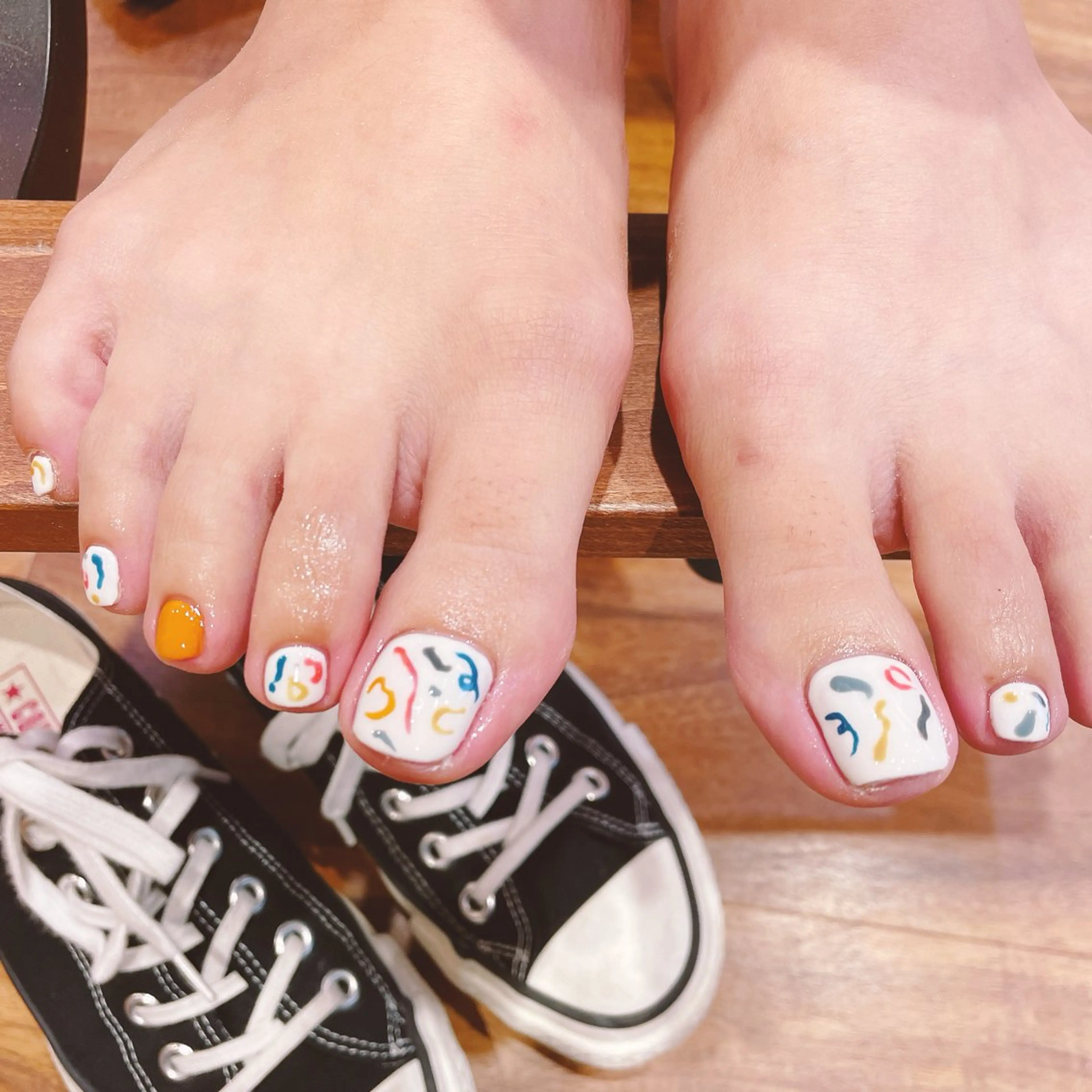 【オフ有り】他店様オフ¥500🦶フット🦶デザイン持ち込みorおまかせok❗️❗️10本やり放題の写真