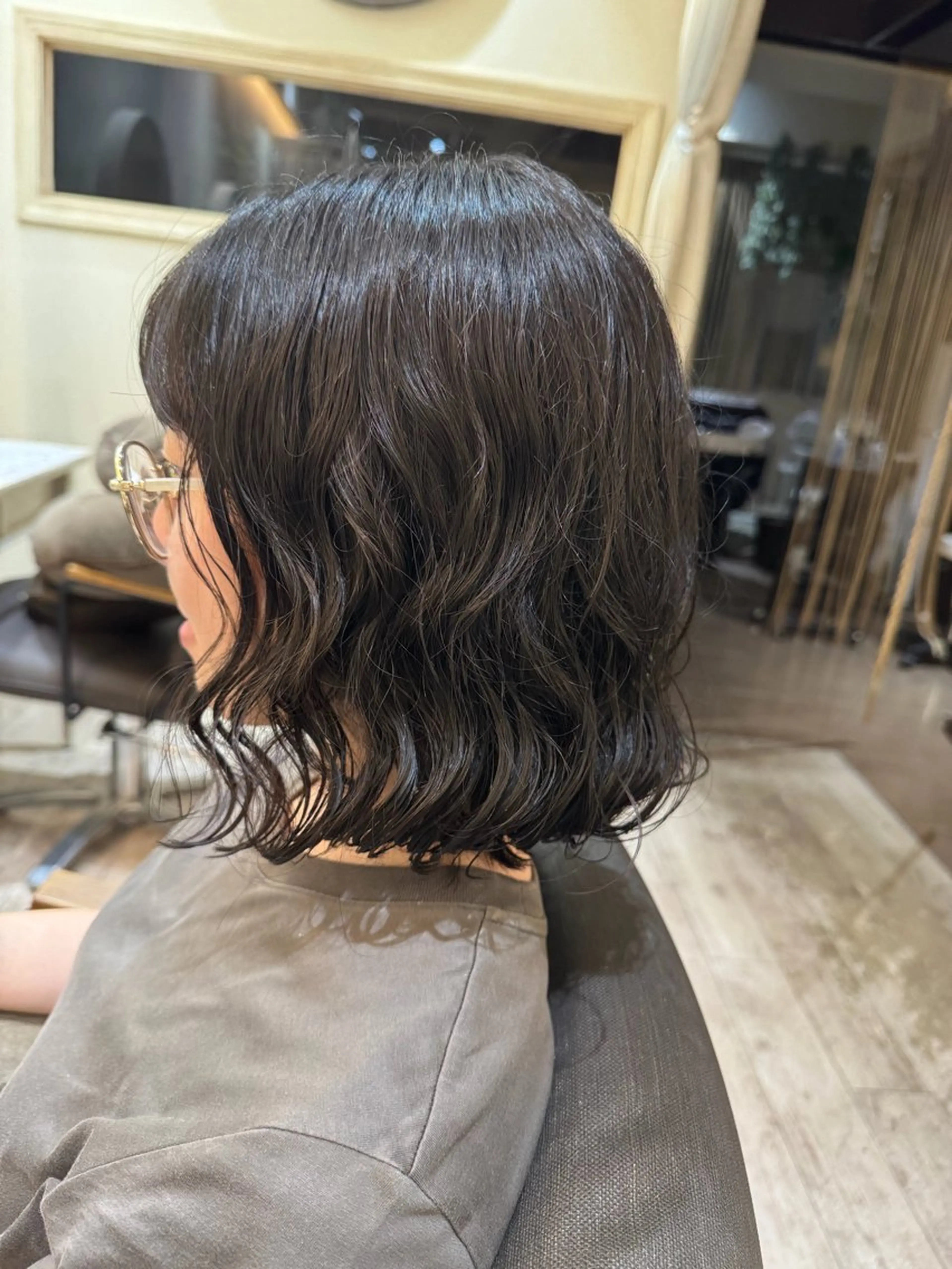 ショート パーマ ボブ デジタルパーマ jurerbelle RIHOのヘアスタイル