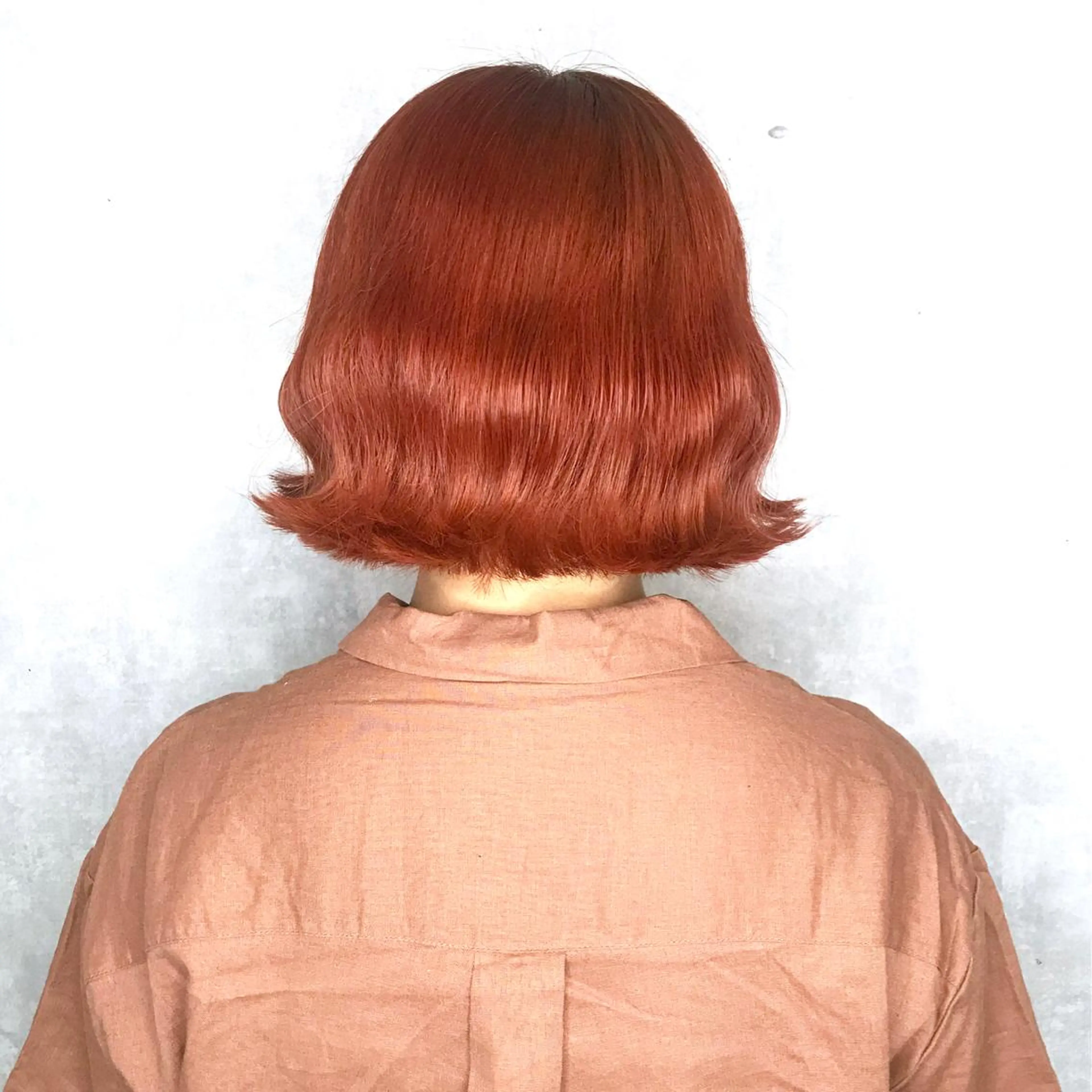 ショート カラー ブリーチ オレンジ ピンクカラー タンバルモリ ムルギョル巻き K-POP好き美容師 🇰🇷Kai.Yのヘアスタイル