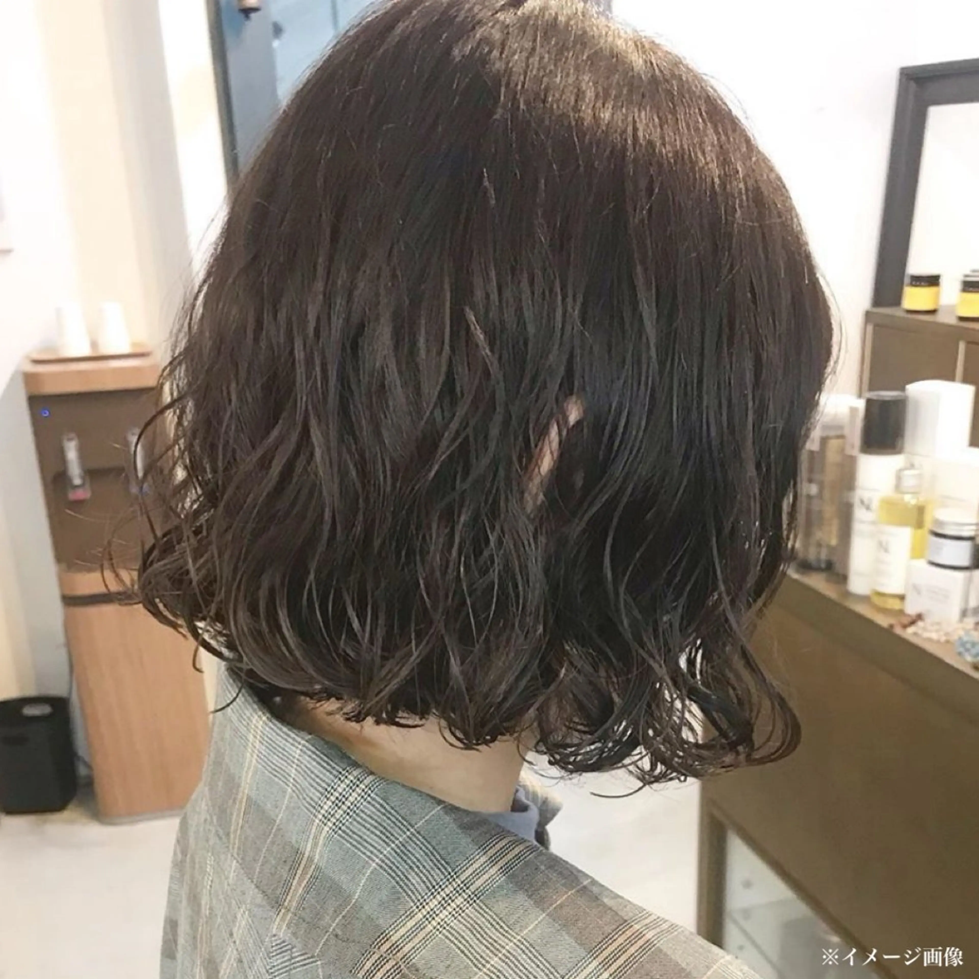 パーマ ボブ manami/ ショート/メンズのヘアスタイル