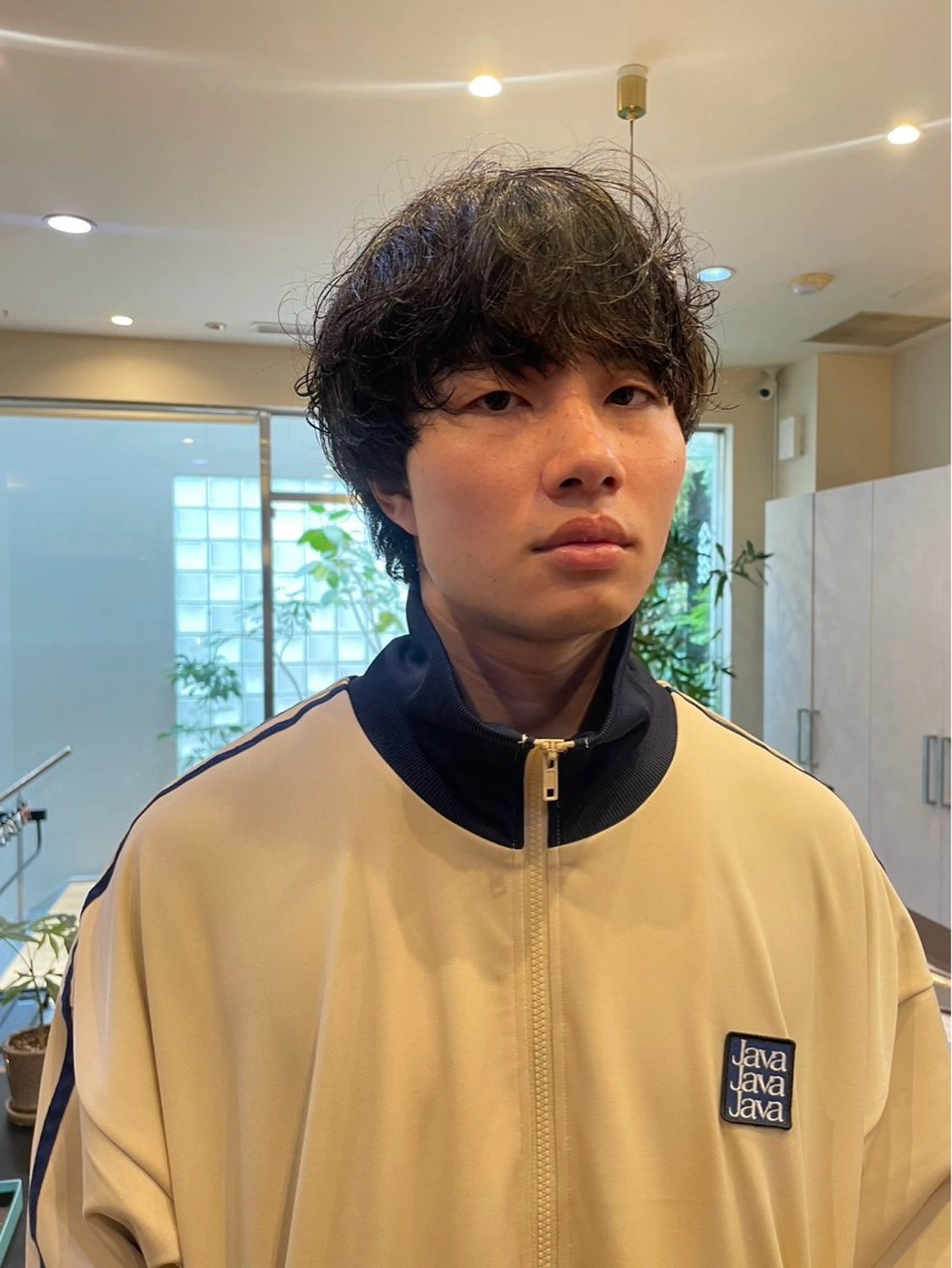 パーマ シミズ リキのヘアスタイル