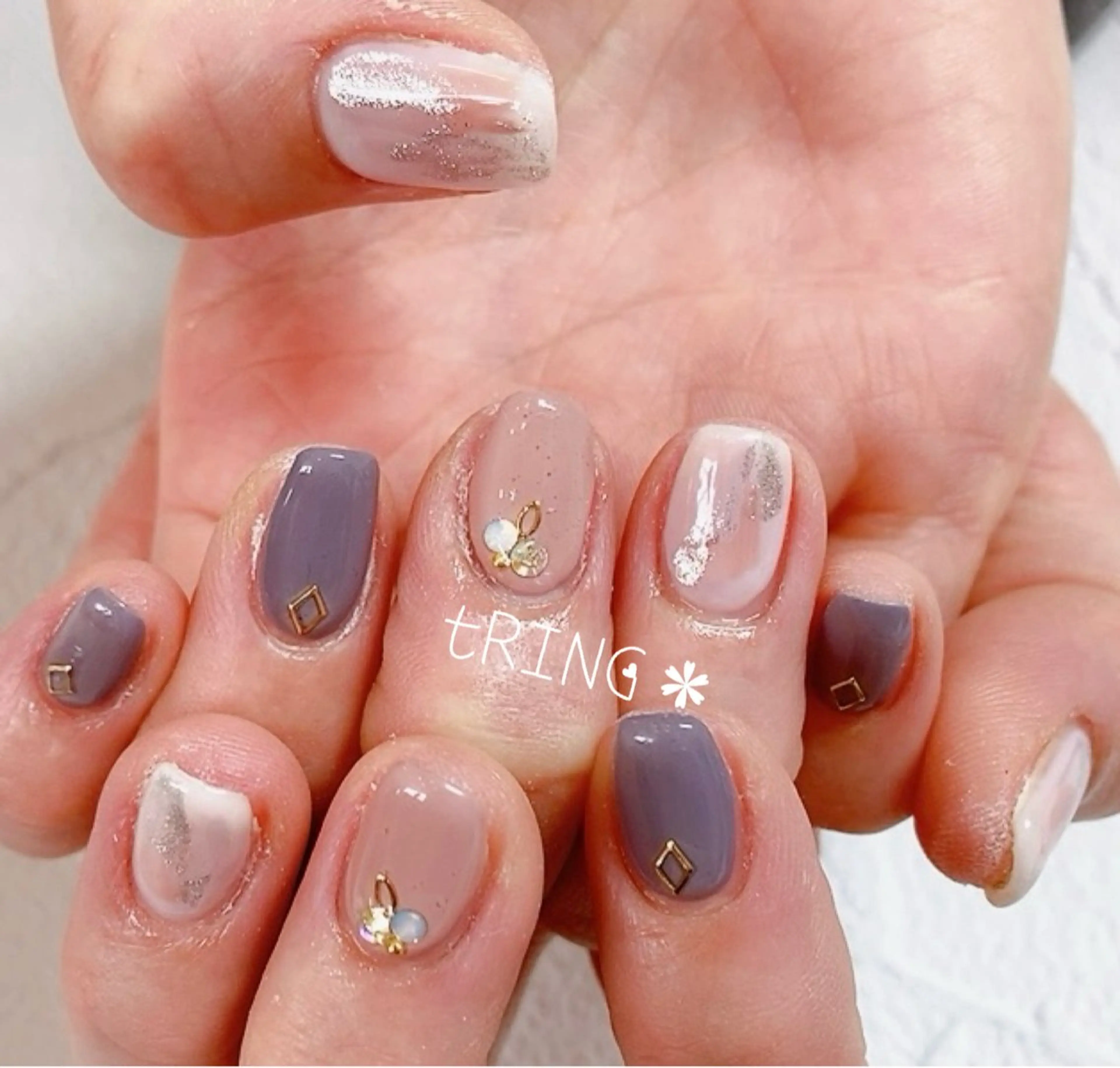 ネイル ハンドネイル tRING＊ しいの木台のネイルデザイン