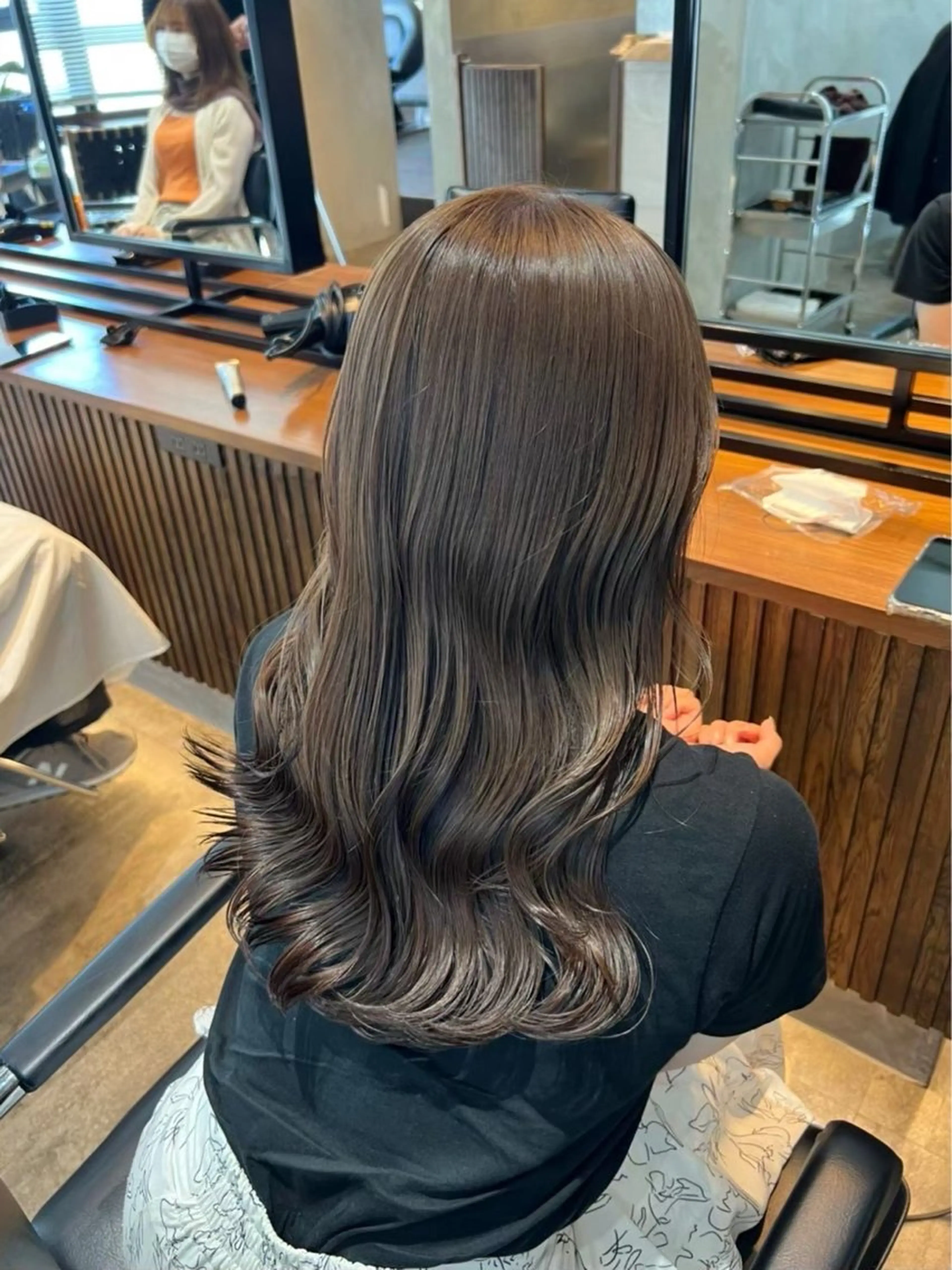 ロング カラー ブリーチ ブリーチなしカラー カット ヘアカラー トリートメント 立川美容師✨️❤️ まゆかのヘアスタイル