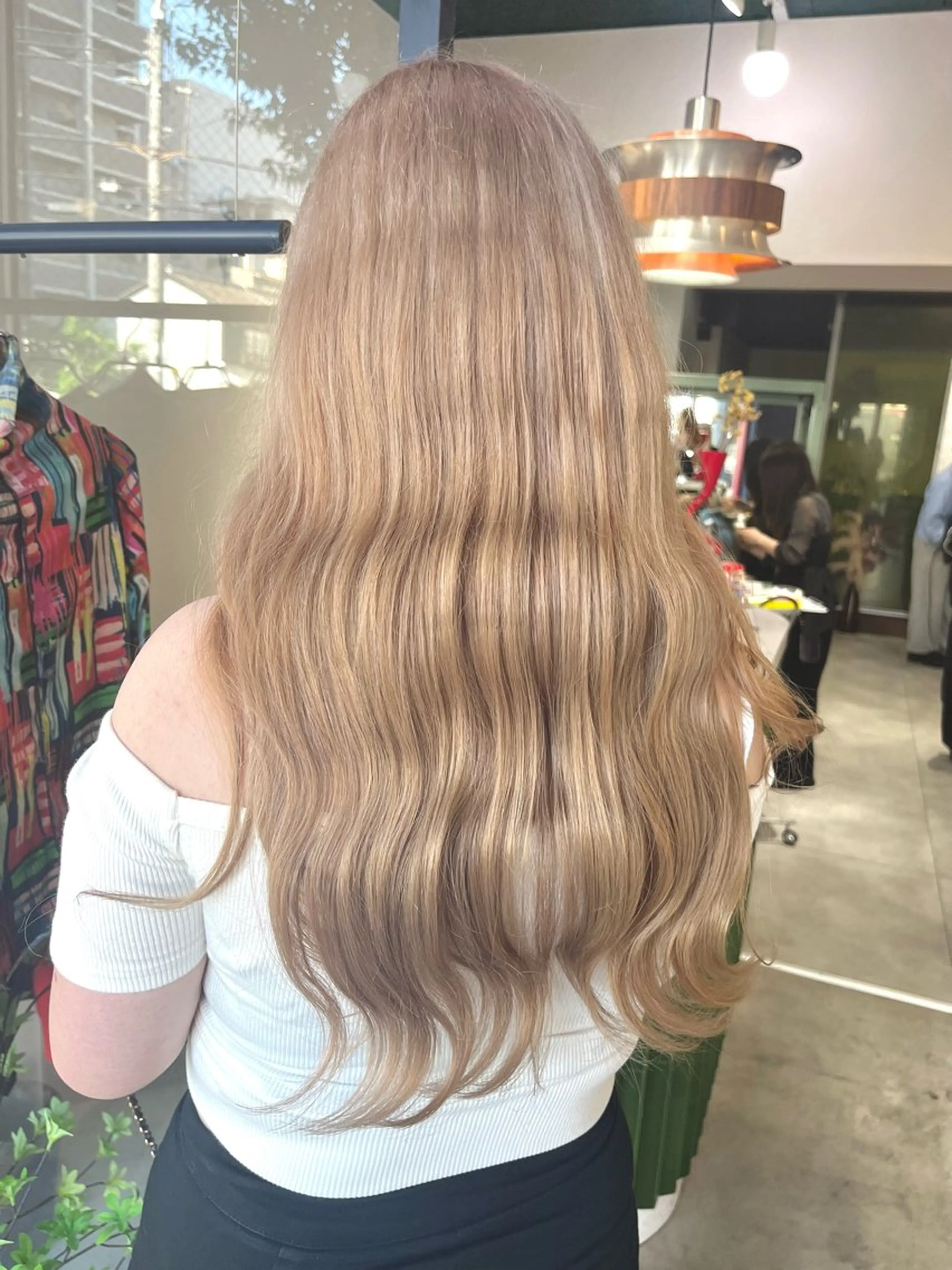 ロング カラー 暖色ハイトーン特化 🥇Mioのヘアスタイル