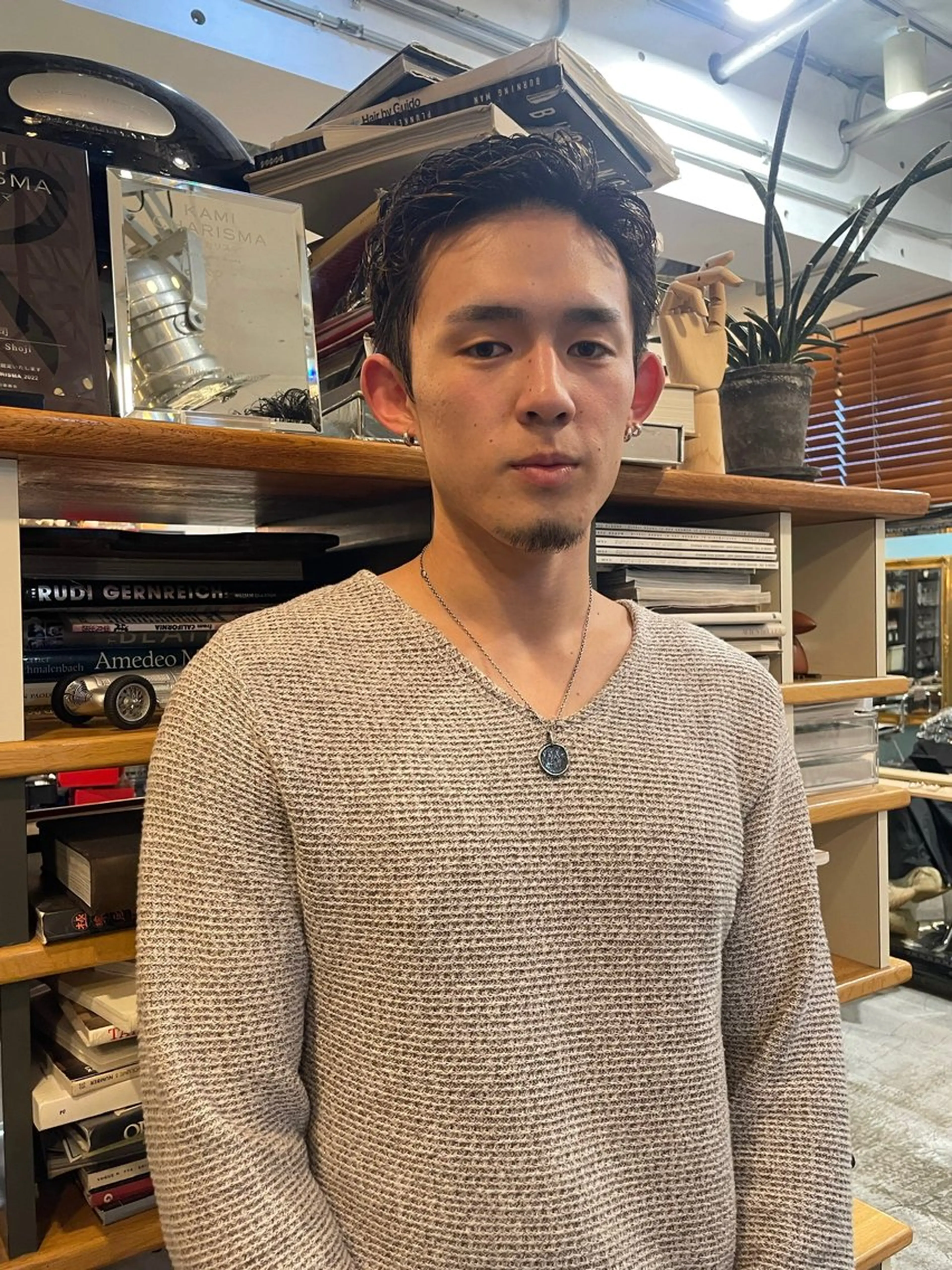 パーマ メンズ パーマ 透明感カラー/パーマ hitomiのヘアスタイル