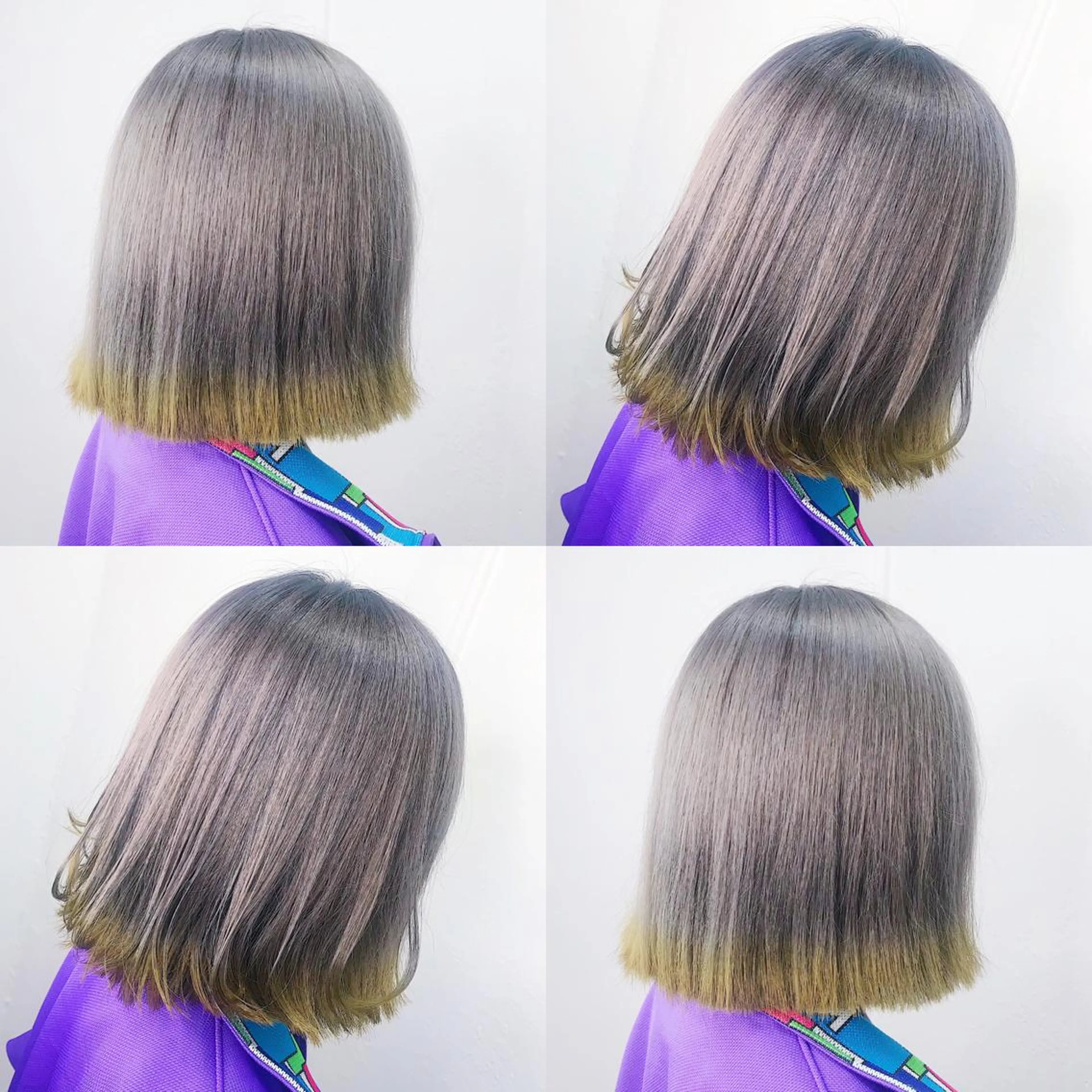 ミディアム カラー ヘアアレンジ ヘアカラー トリートメント TAKUMAブリーチ /切りっぱなし🪽のヘアスタイル