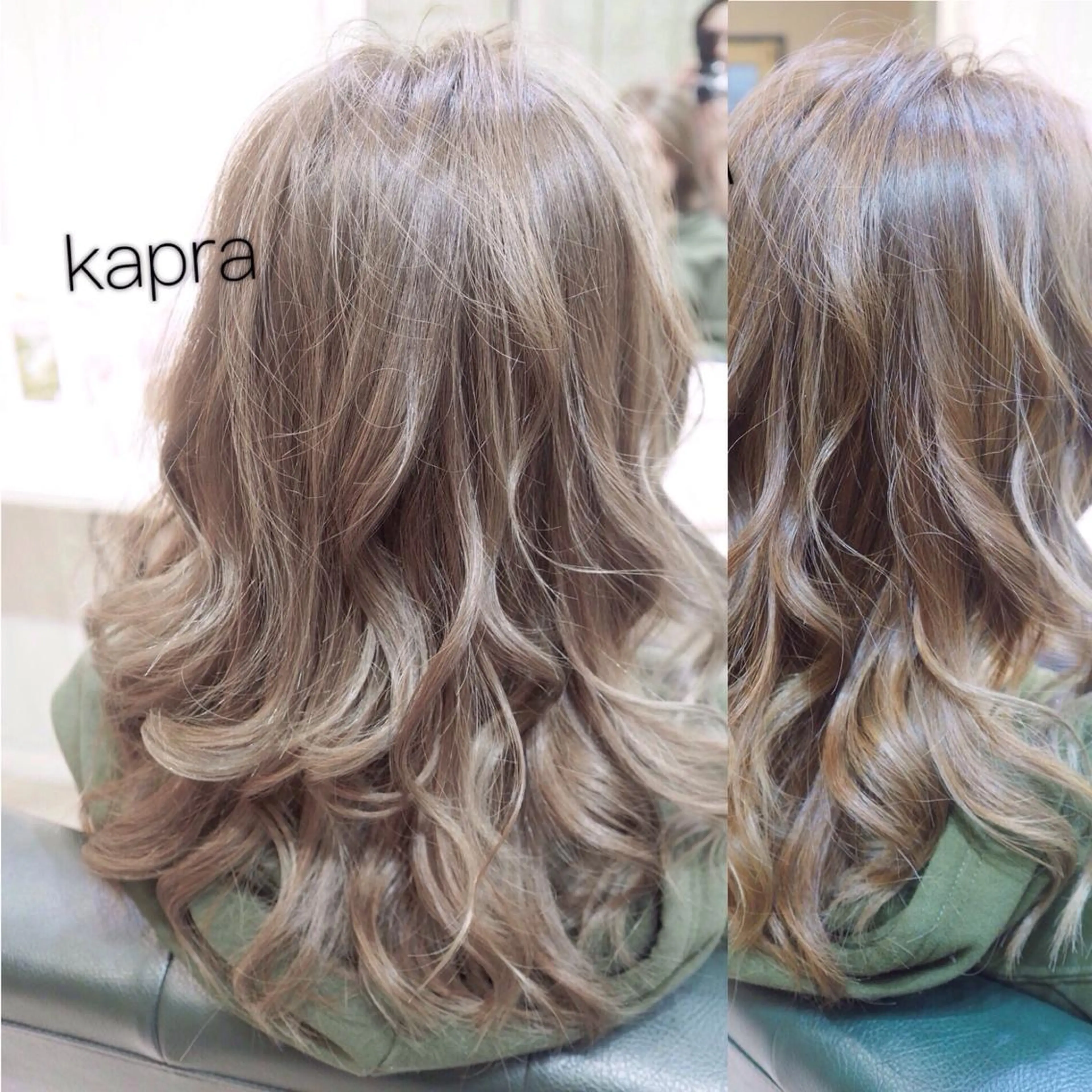 セミロング アッシュ 【全部無料🙇】 おがわようしんのヘアスタイル