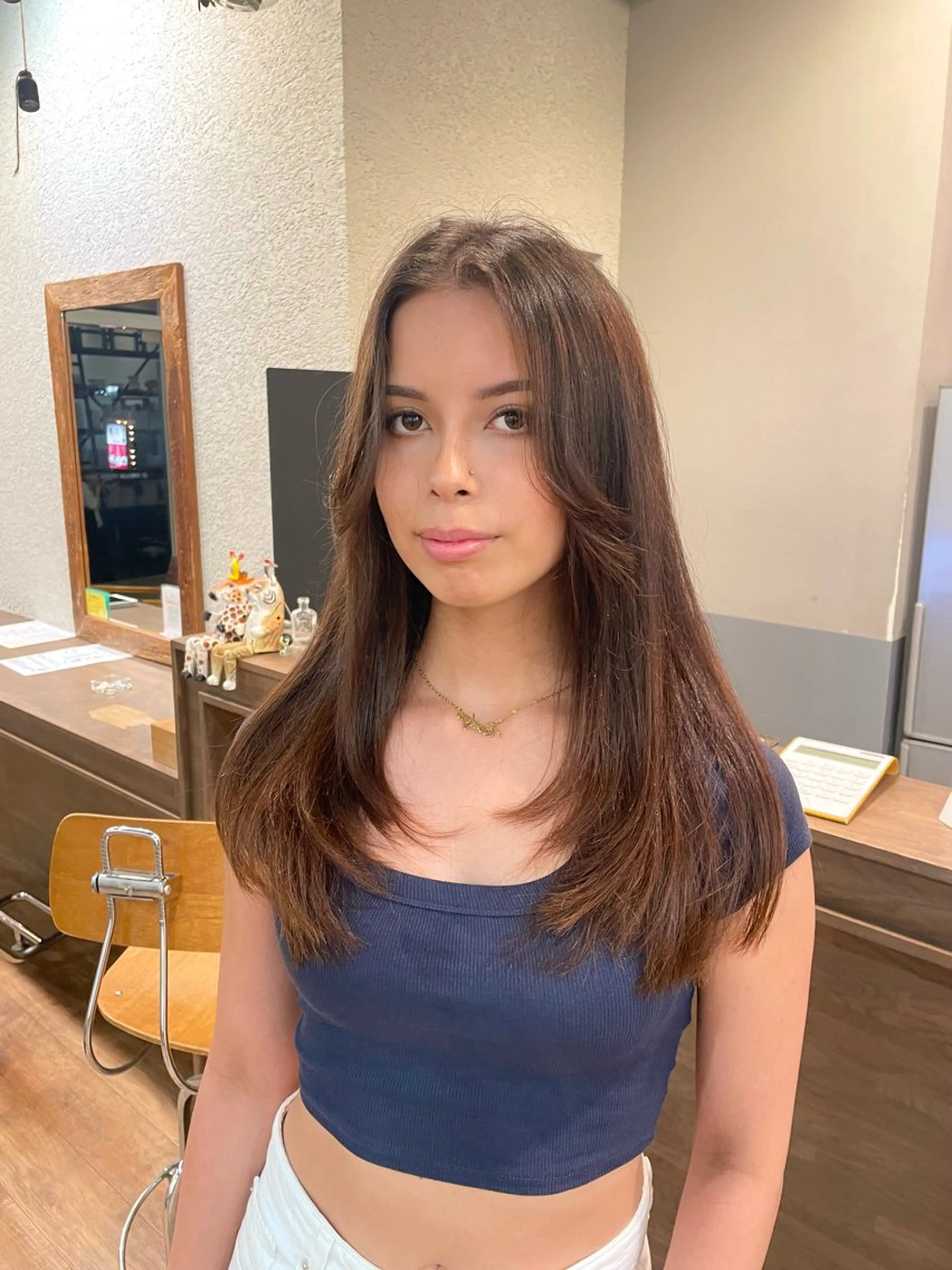 ロング カット オオシマ ミユのヘアスタイル