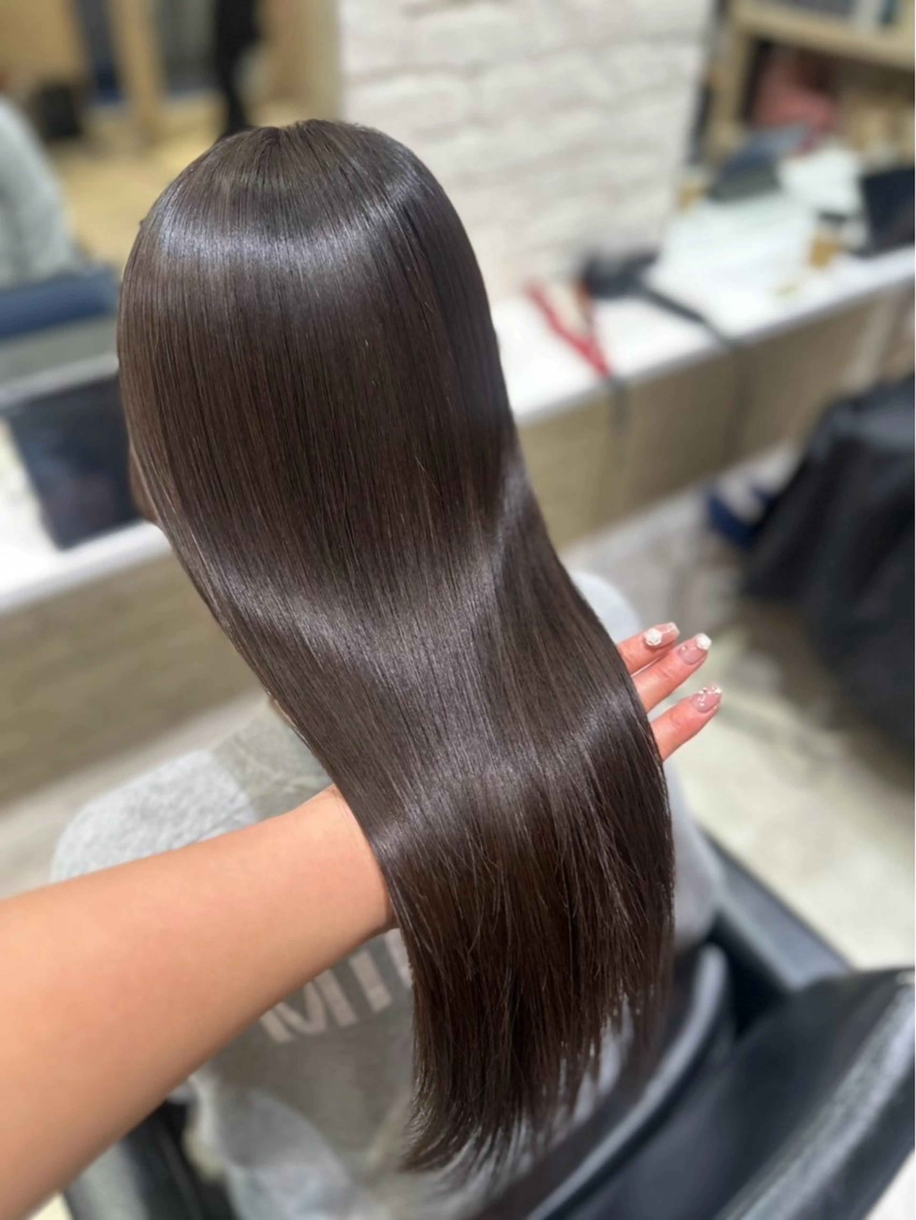 ロング ヘアカラー トリートメント 浅岡 太陽のヘアスタイル