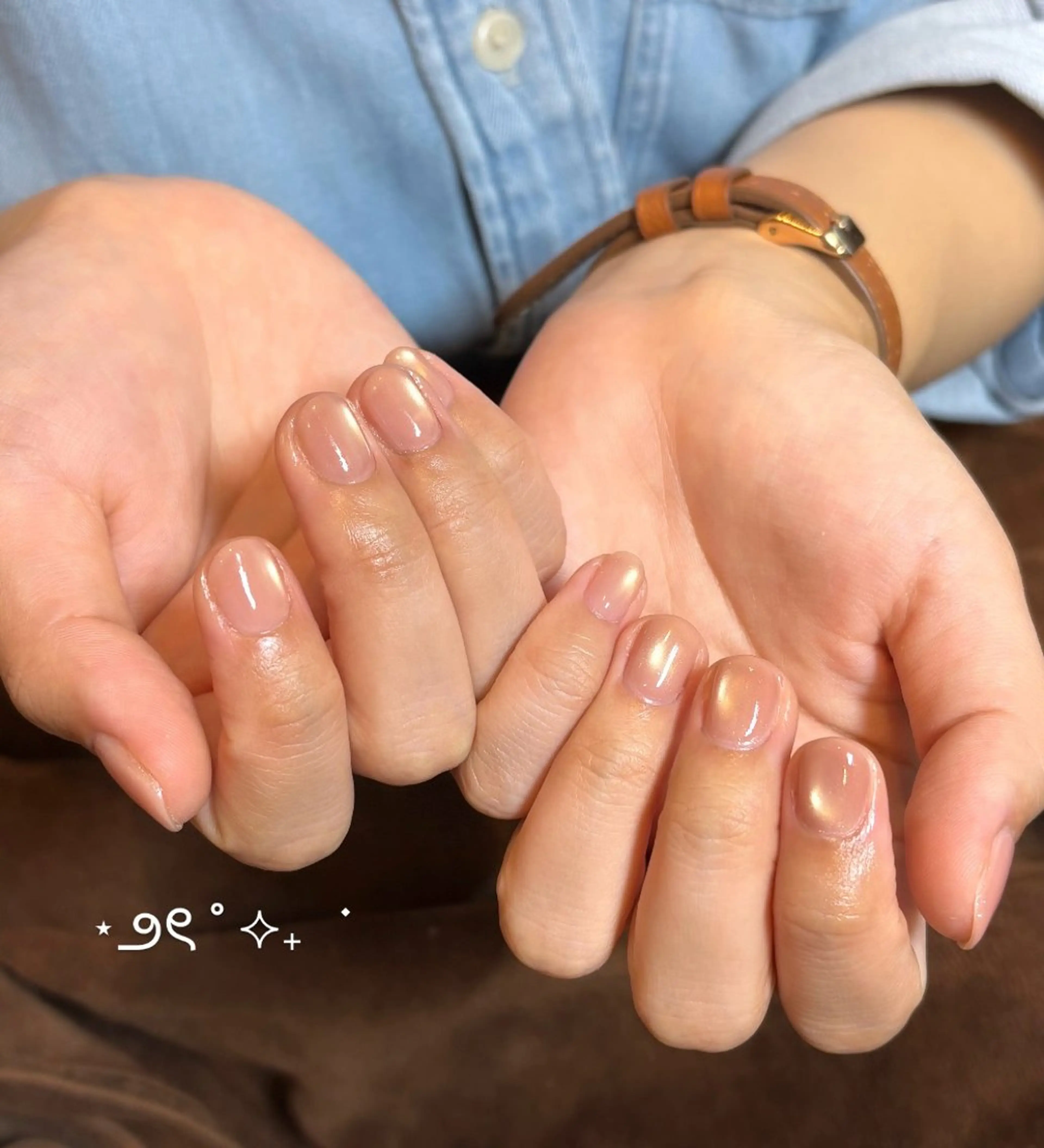 ネイル 氷ネイル・うるうるネイル マグネットネイル シンプルネイル ハンドネイル みぎた かのこのネイルデザイン