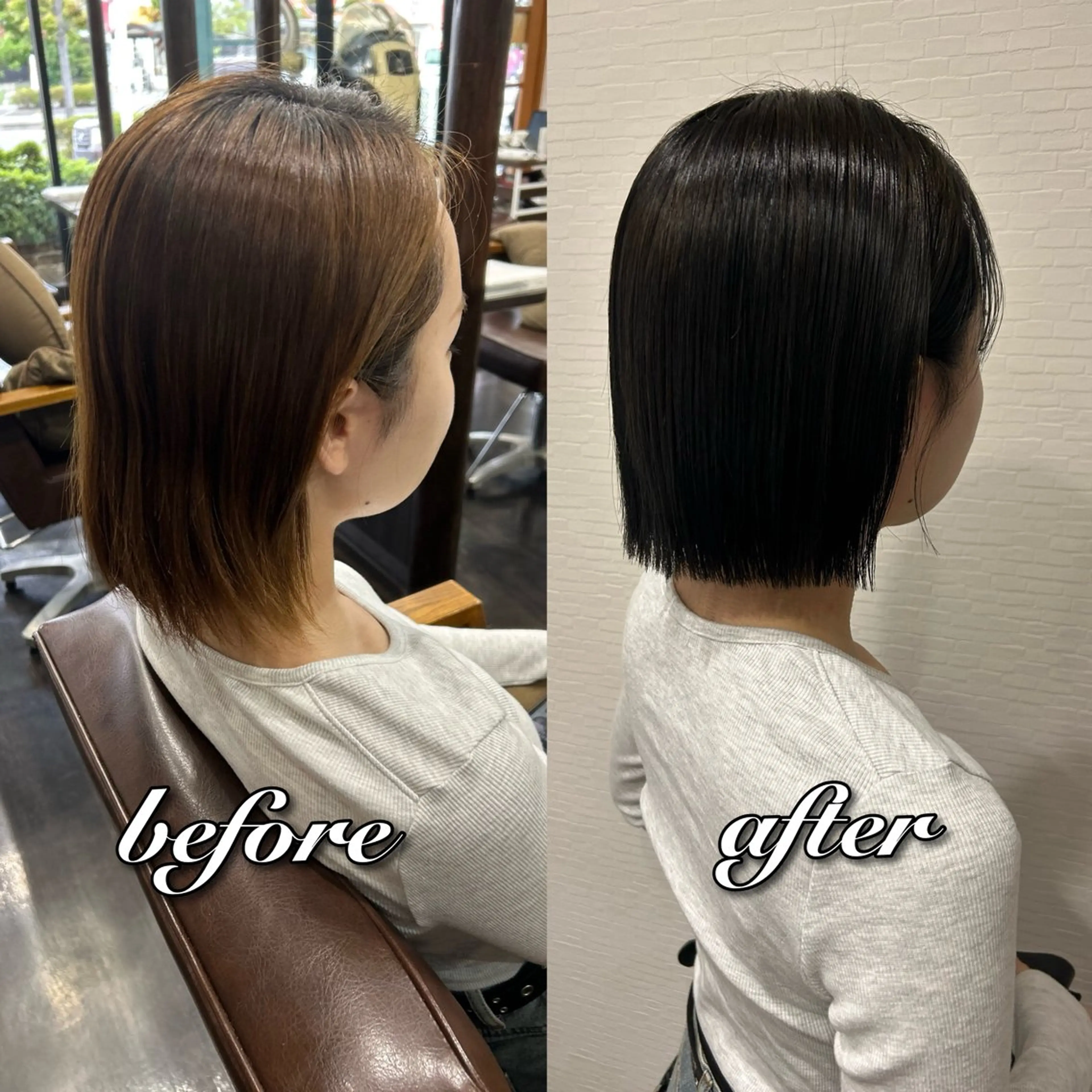 🥣 透明感ワンカラー  ※ロング料金有 極上トリートメントプレゼント‼️の写真