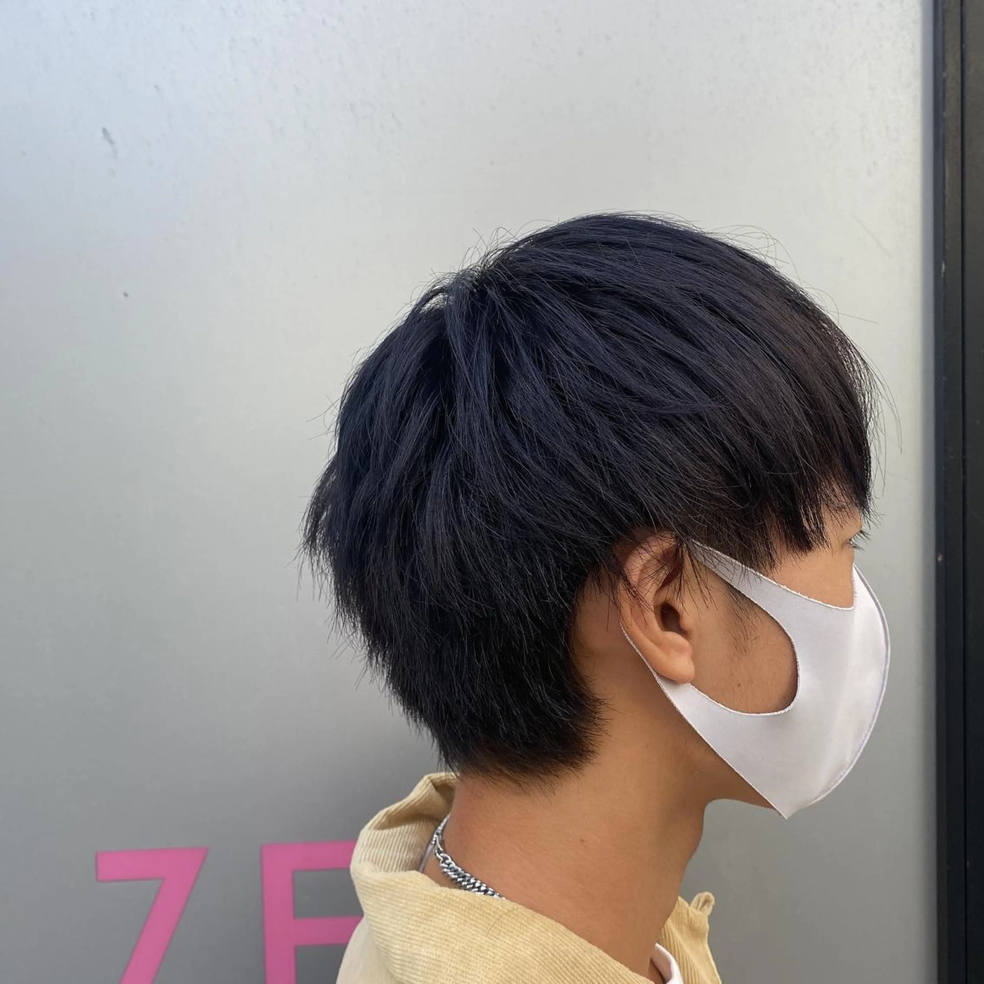 ショート カラー メンズ 酸スト/フェザー パーマ/三谷海斗のヘアスタイル