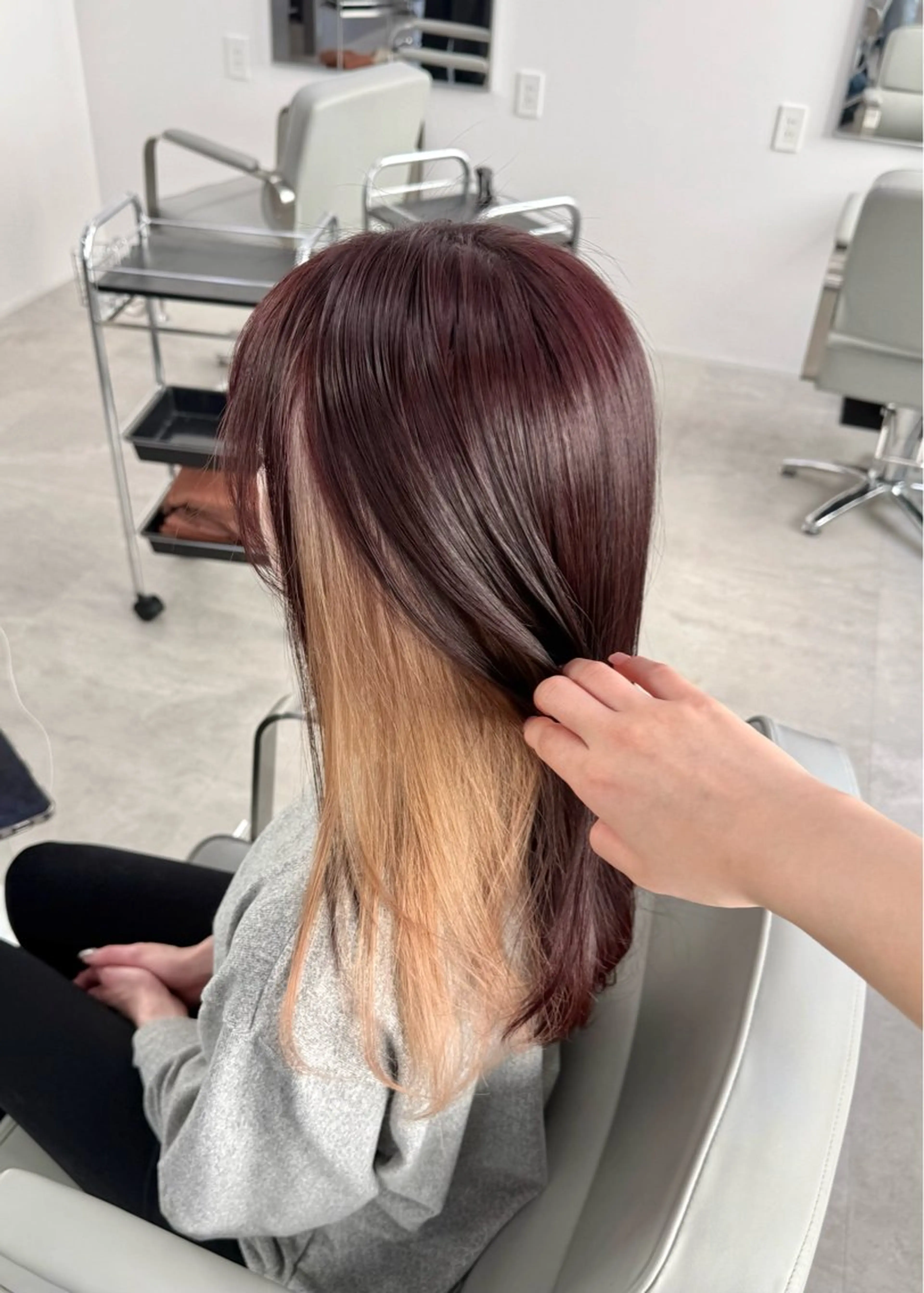 ロング カラー インナーカラー ヘアカラー yuna/透明感 カラー/エクステのヘアスタイル