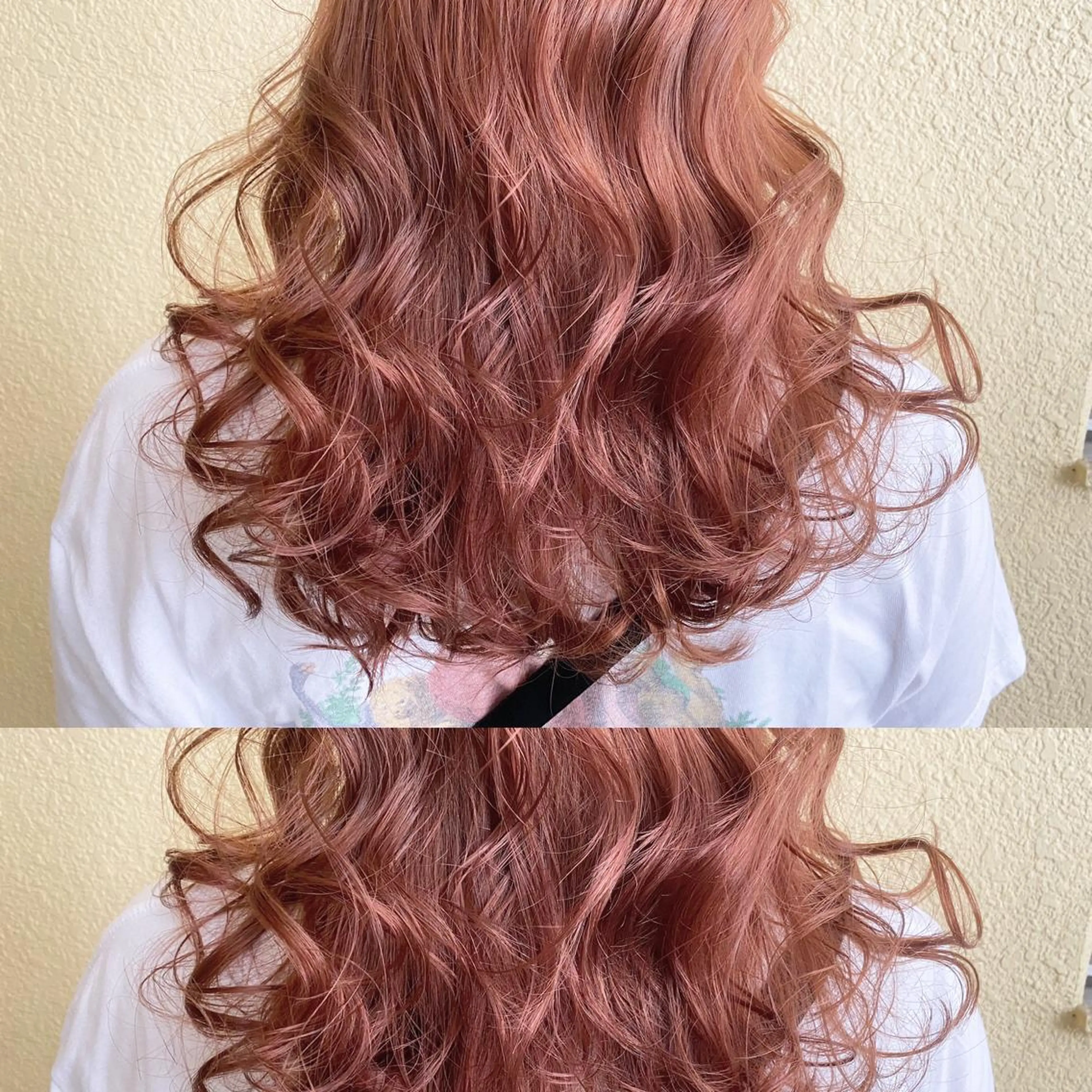 セミロング カラー ピンクカラー カット ヘアカラー トリートメント ツキノキ ミナのヘアスタイル