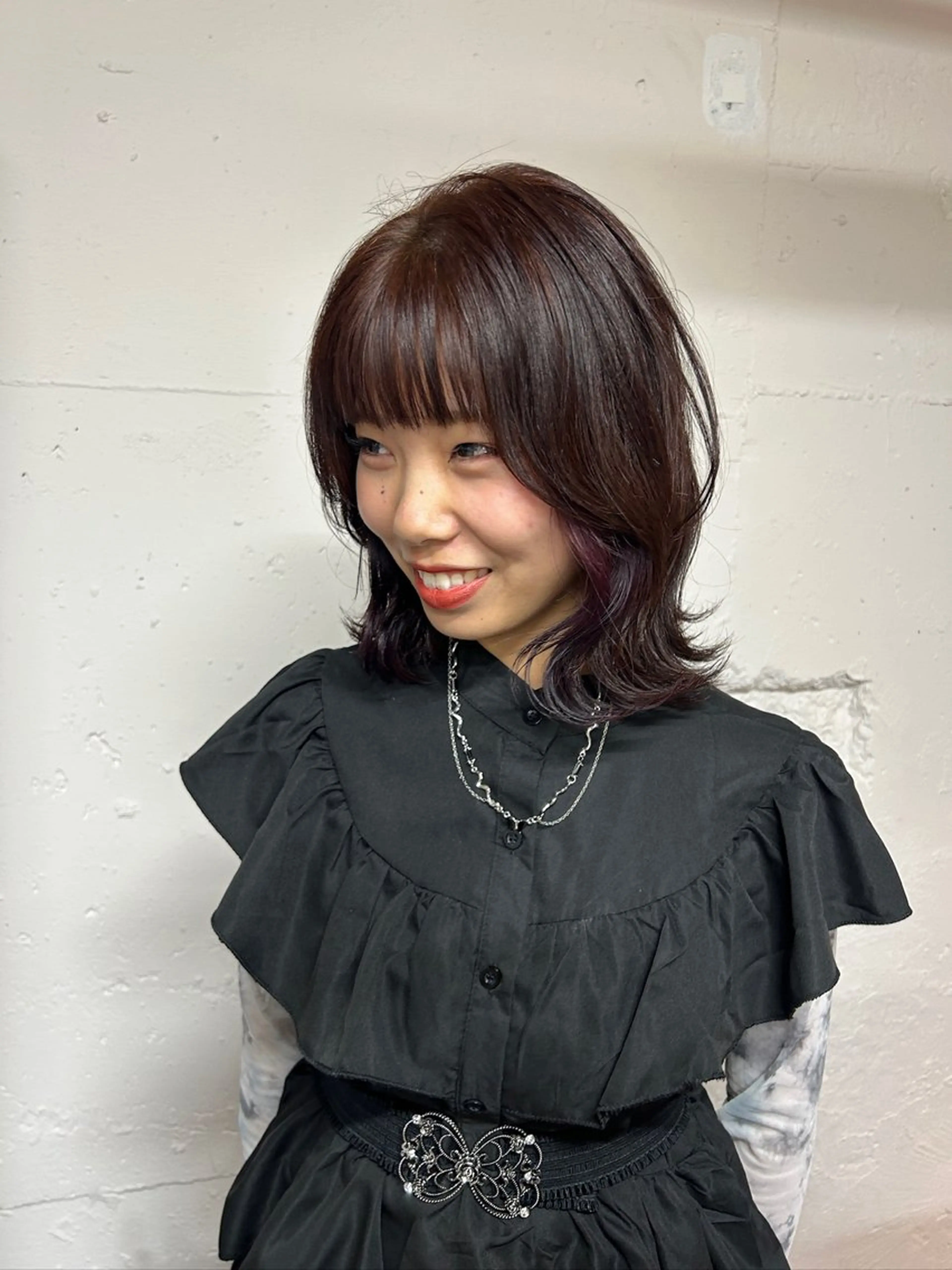 ミディアム カラー カット ヘアカラー tokute 片岡心🐥のヘアスタイル