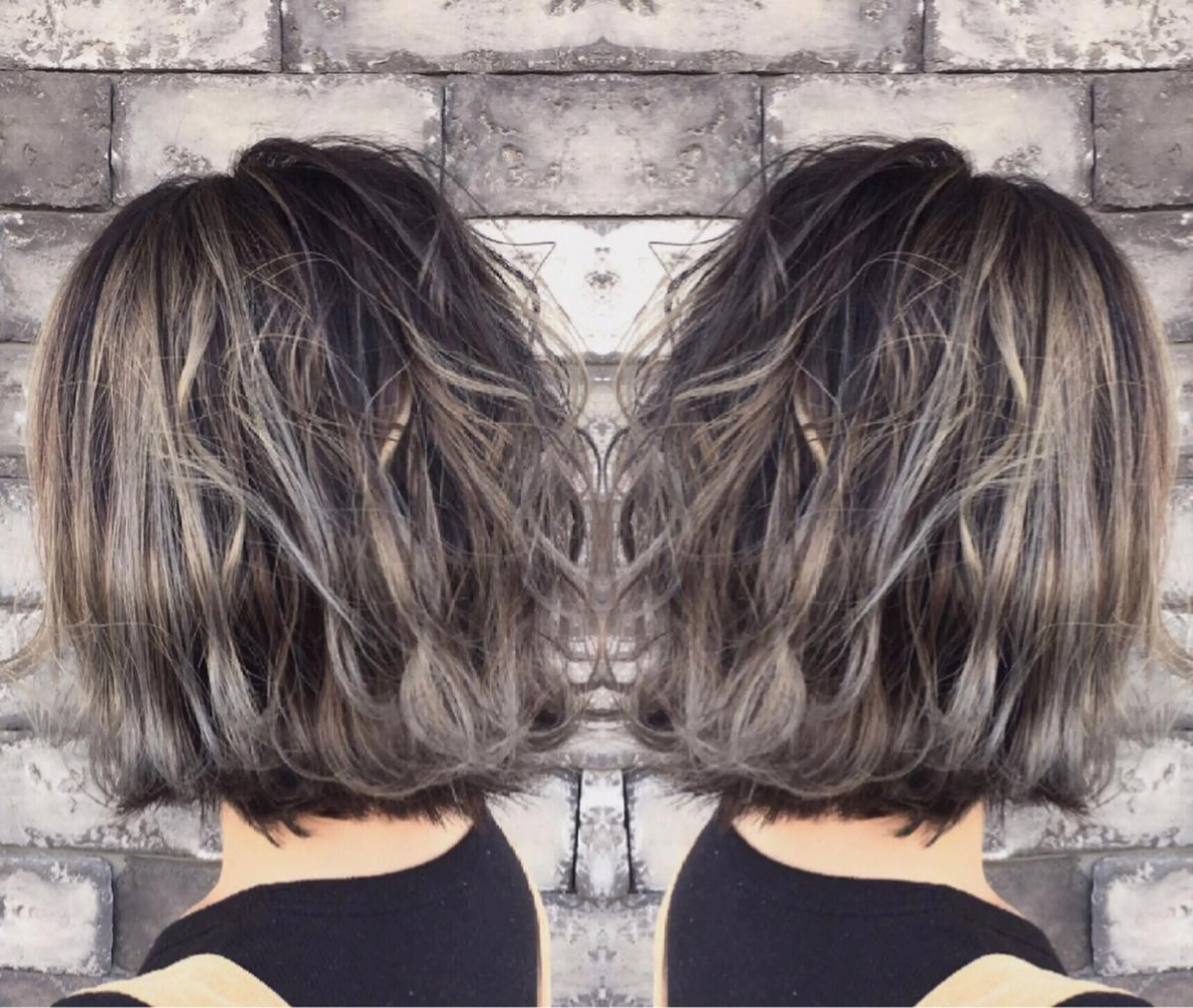 ショート 切りっぱなしボブ 3Dハイライト ボブ 外国人風カラー ハイライト ❤️千葉県代表❤️ 店長❤️柿本翔一朗のヘアスタイル