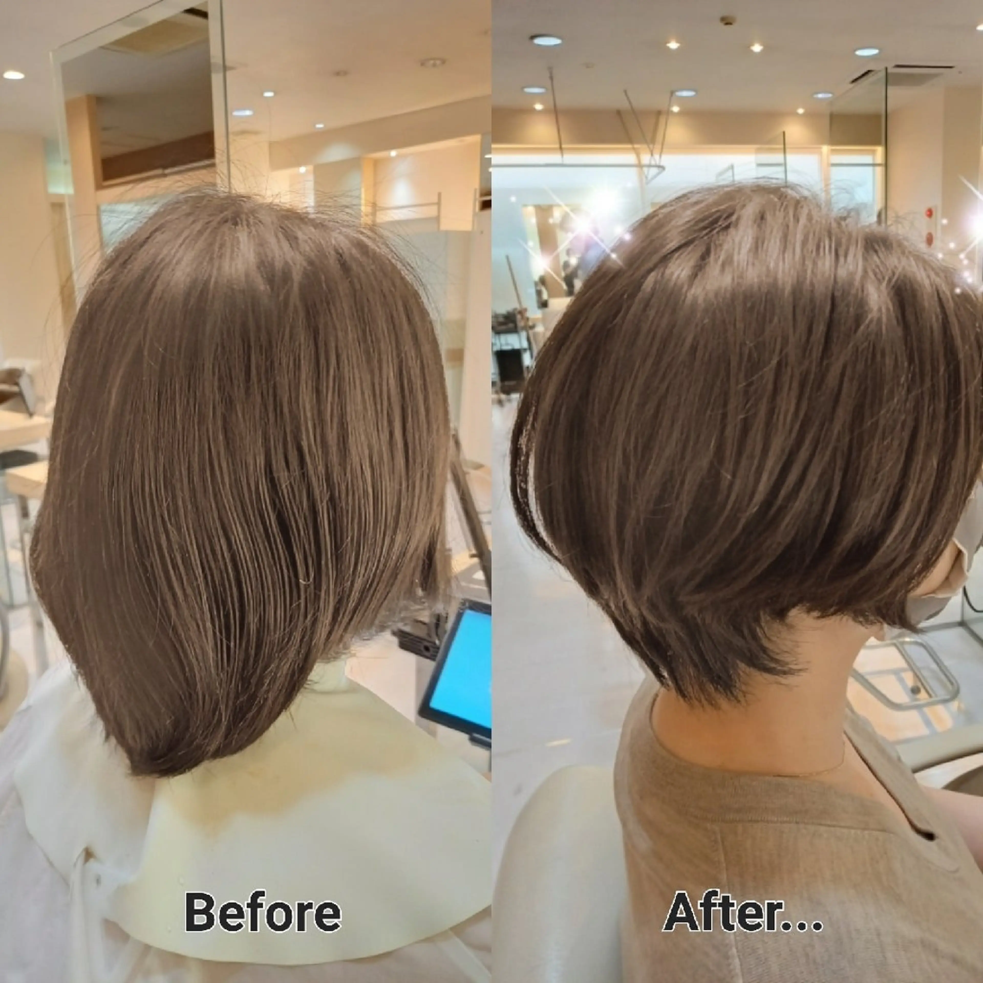 ショート 飯田・髪質改善縮毛矯 正・カラー・パーマのヘアスタイル