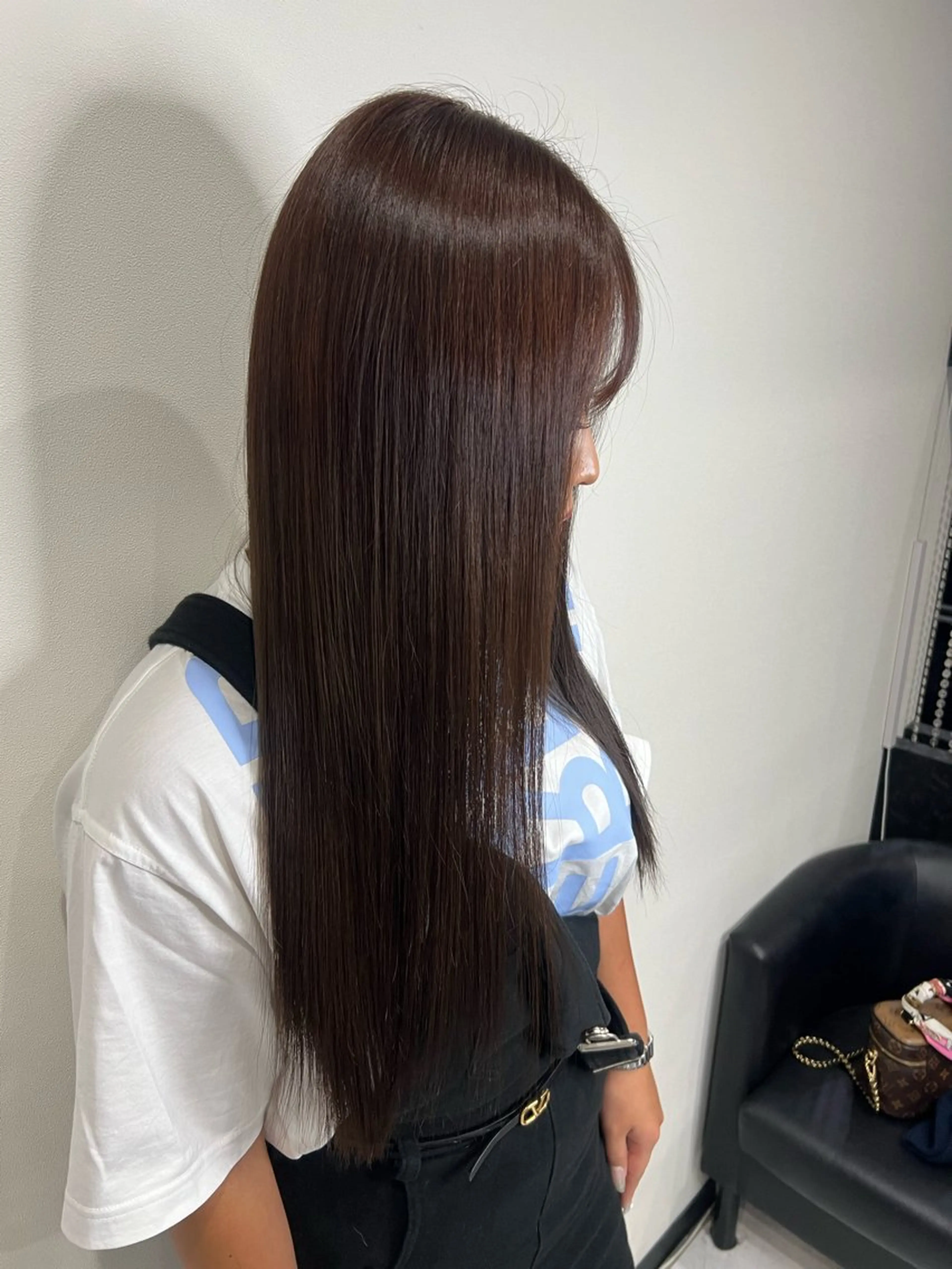 ロング カラー ブラウンカラー マロンブラウン トリートメント ヘアカラー トリートメント YUDU🍊 germe/ジェルムのヘアスタイル