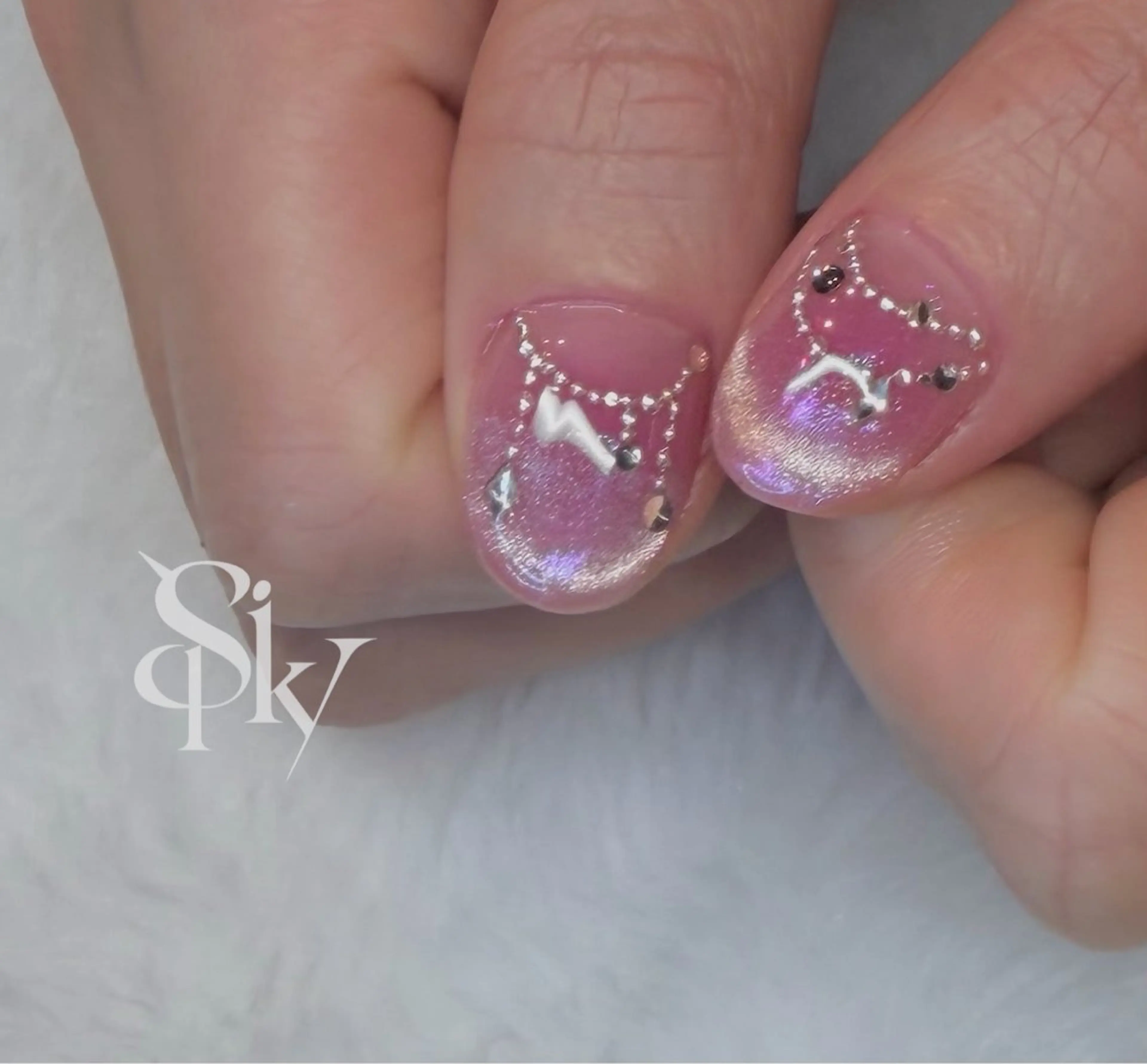 ネイル ハンドネイル Spiky とうげ ふうかのネイルデザイン