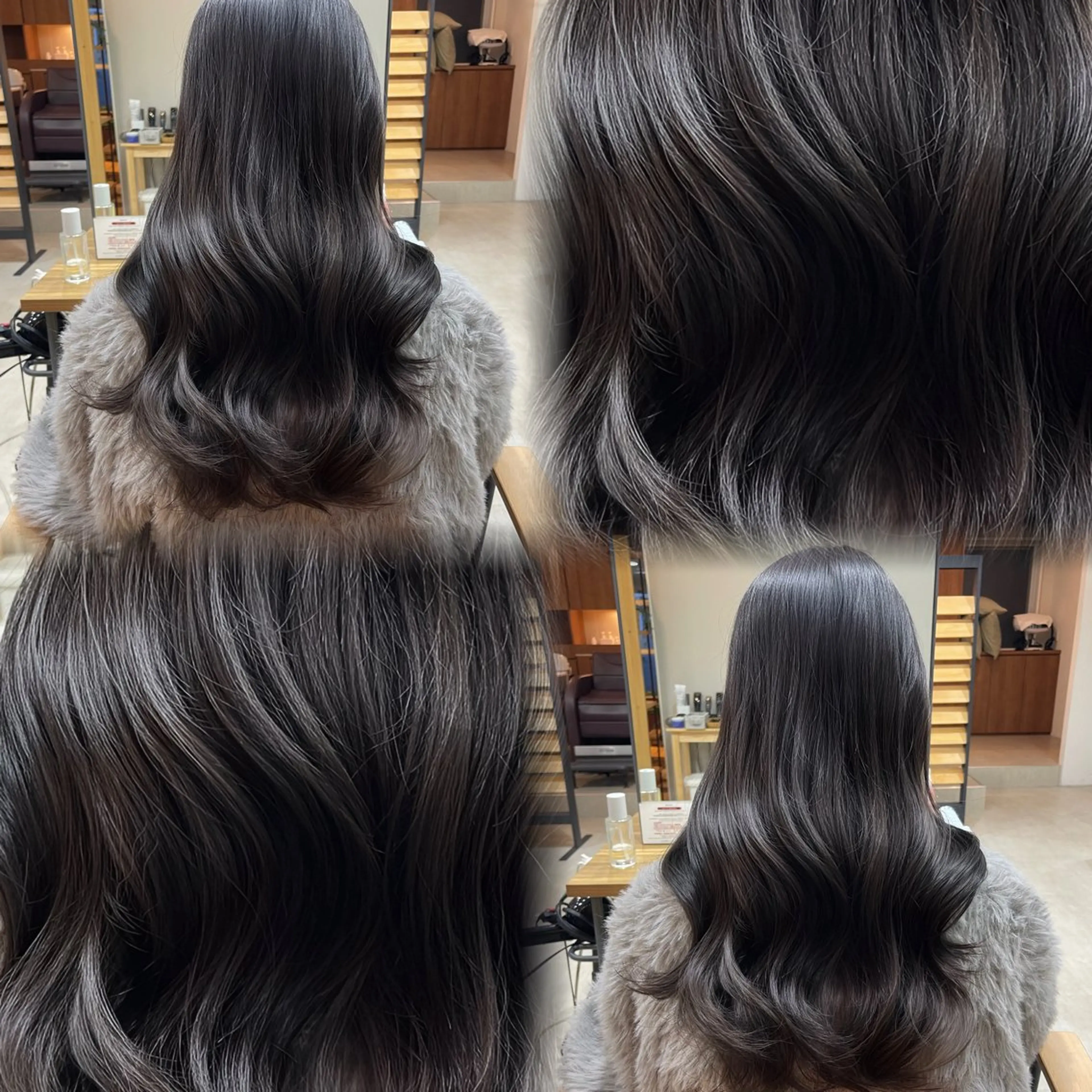 ロング カラー トゥサリ/ 海外ヘア/レイヤーのヘアスタイル