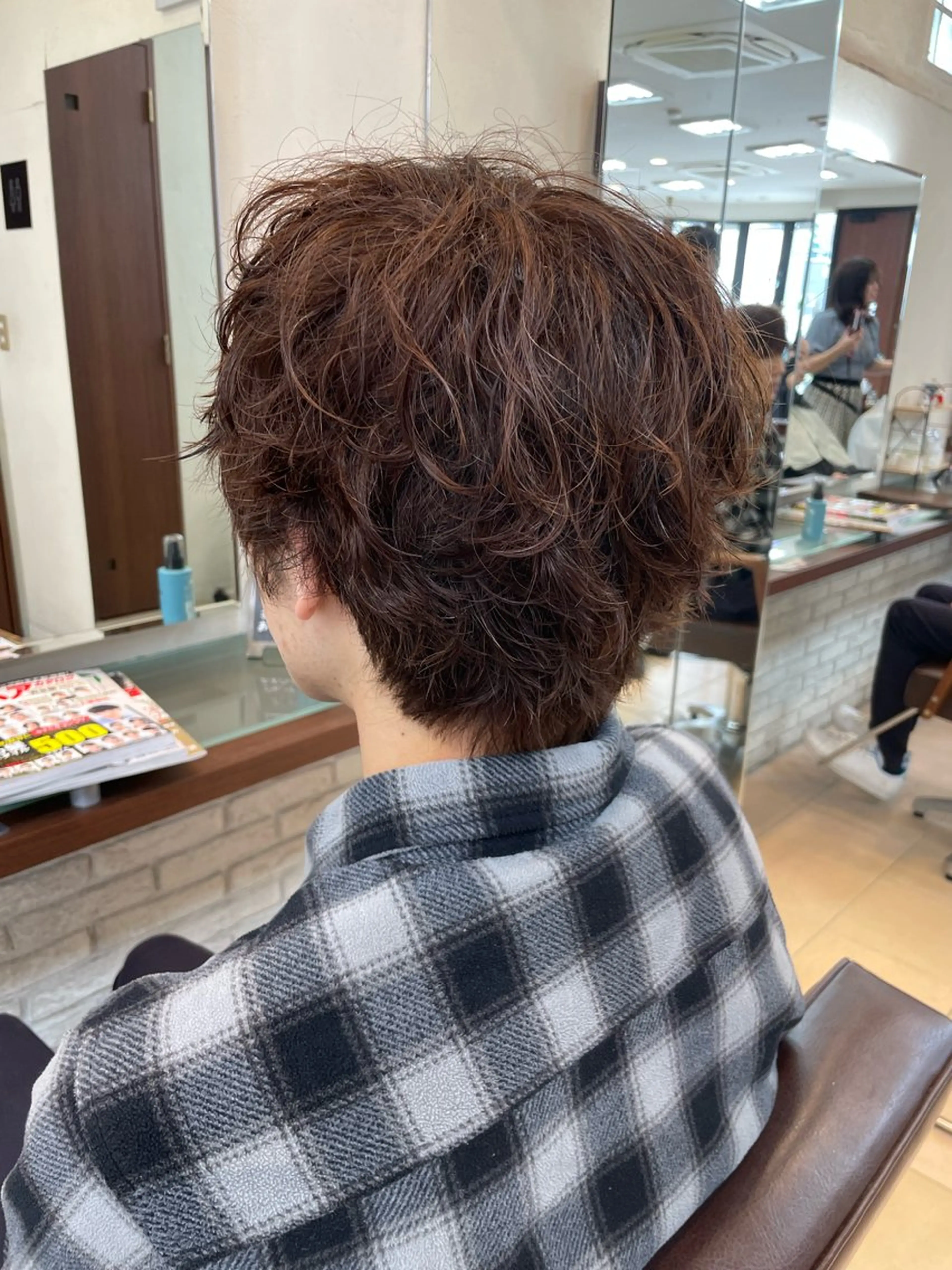 パーマ メンズ メンズ韓国風 メンズパーマ ニュアンスパーマ スパイラルパーマ 北林 秀悟のヘアスタイル