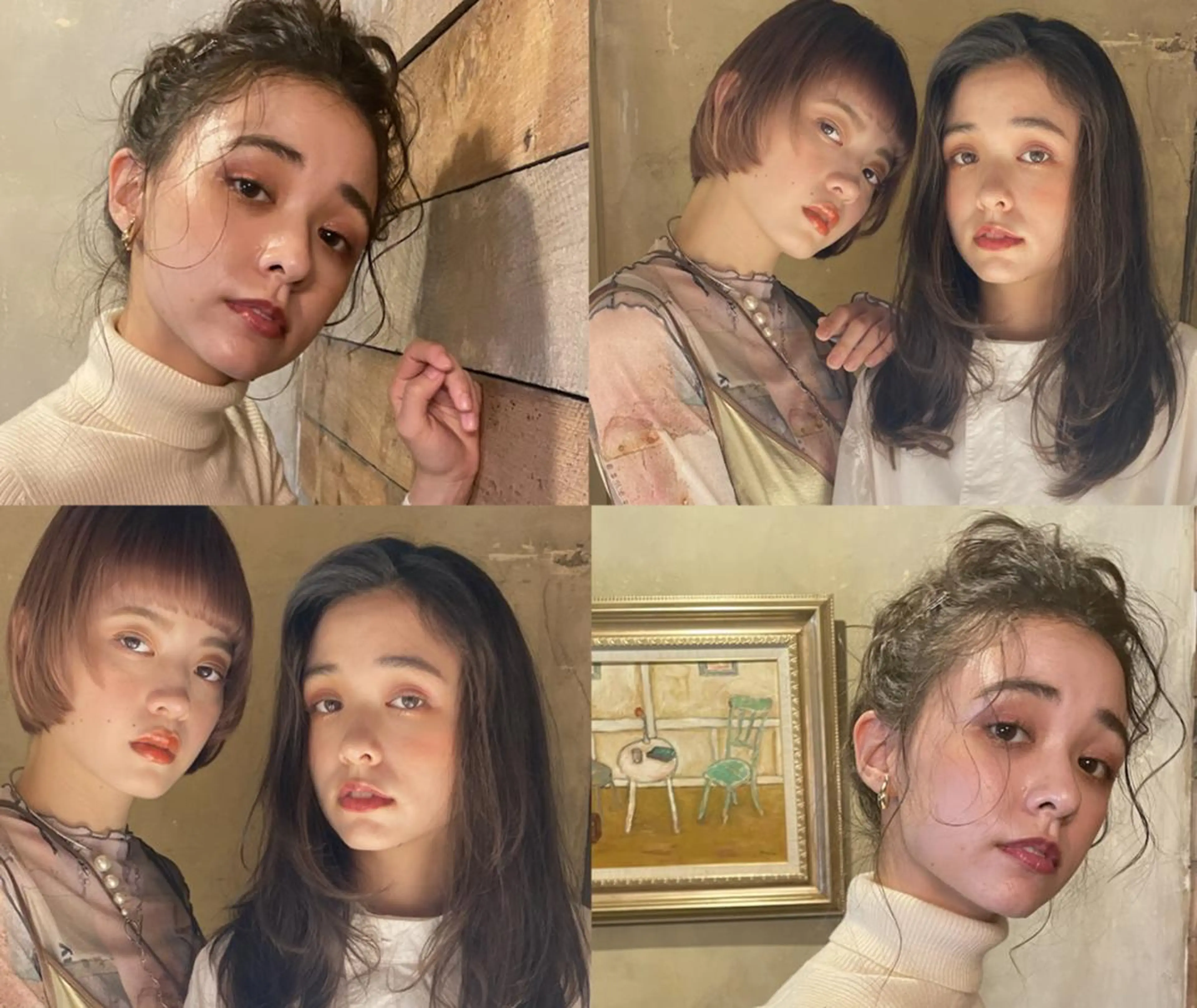 ミディアム パーマ カラー MARLE 布施店のヘアスタイル