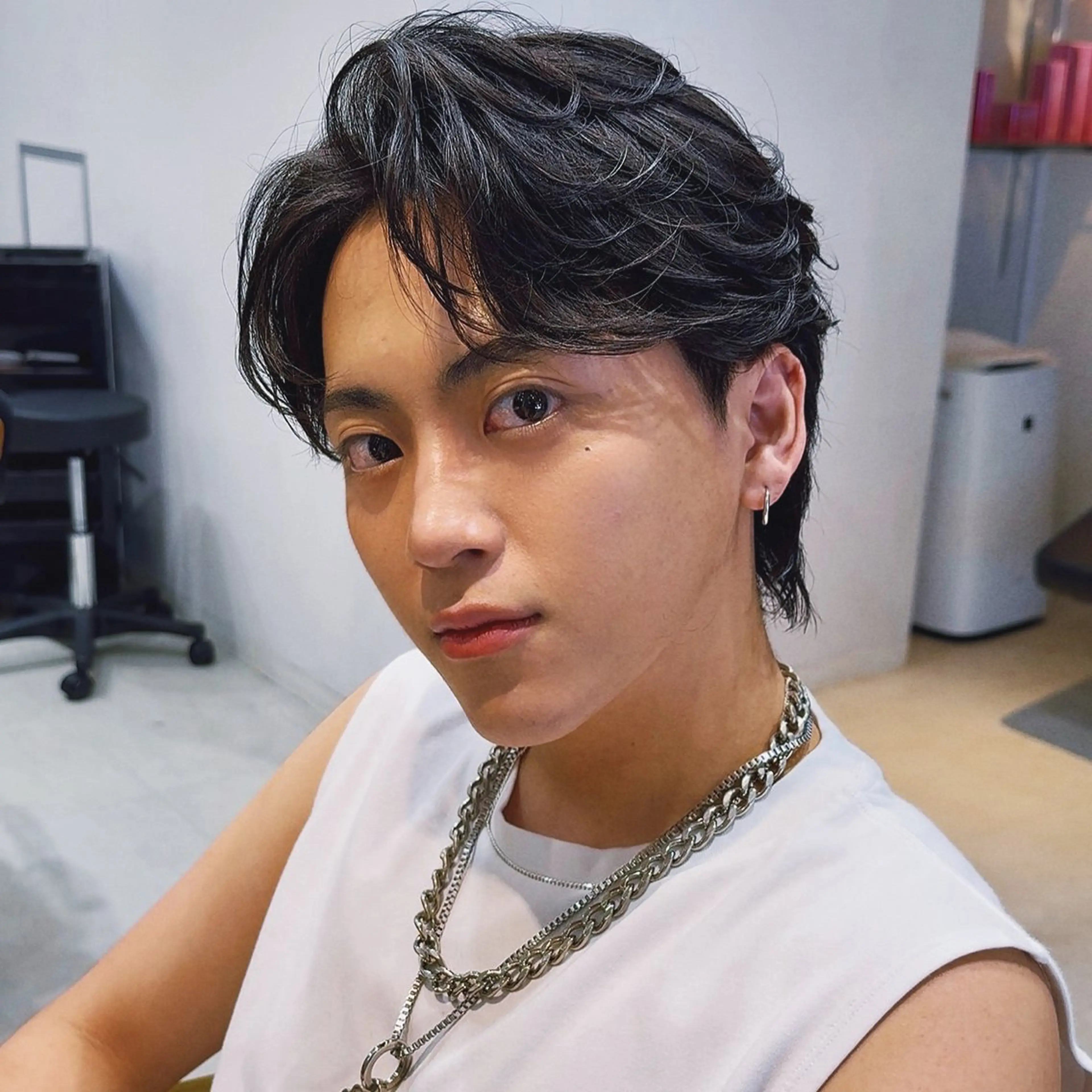 ショート カット パーマ 堺 健人のヘアスタイル