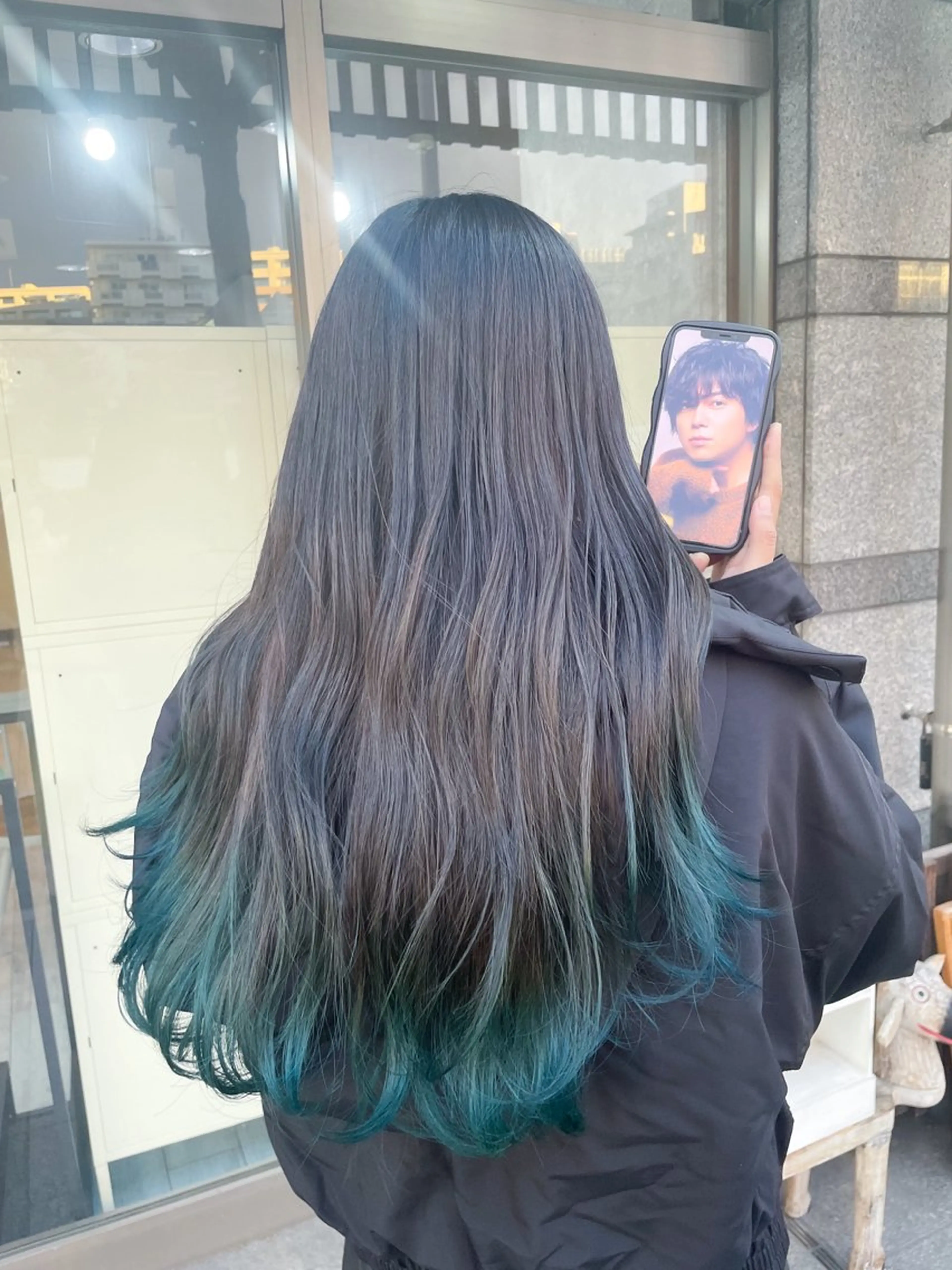 ロング カラー ヘアカラー トリートメント イワタ マハ/ minim hairのヘアスタイル