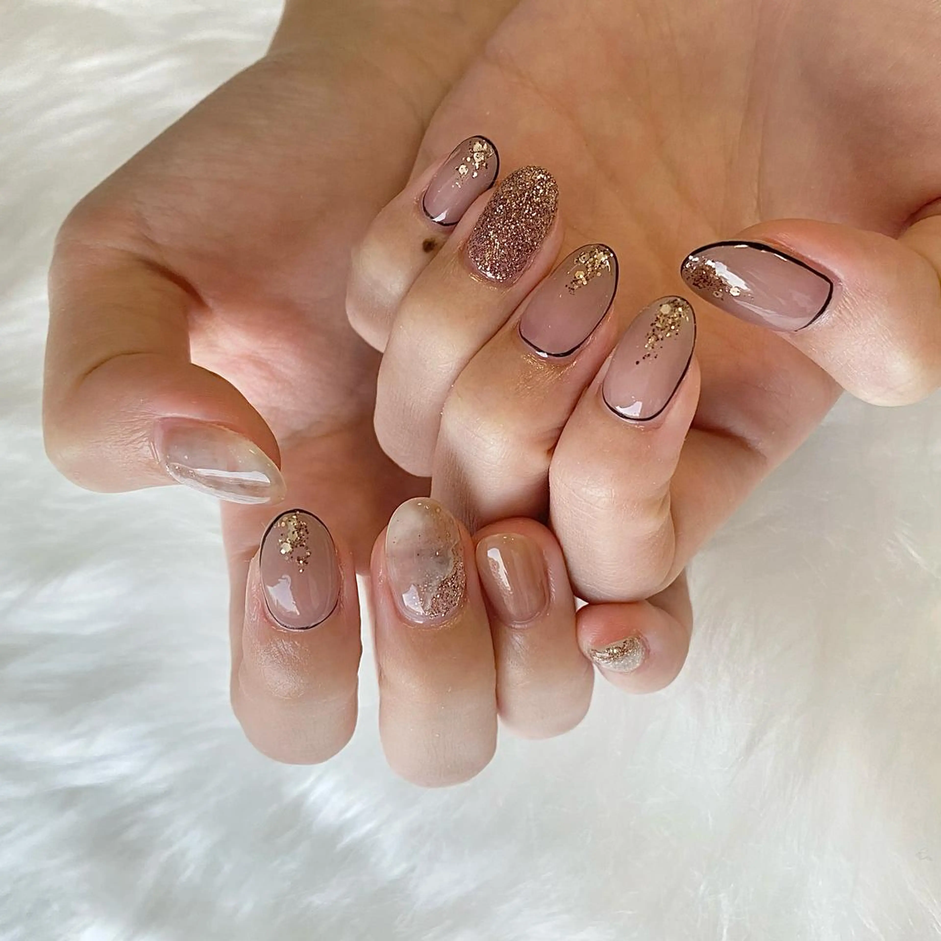 ネイル Ray. ／綺麗目ニュアンスのネイルデザイン