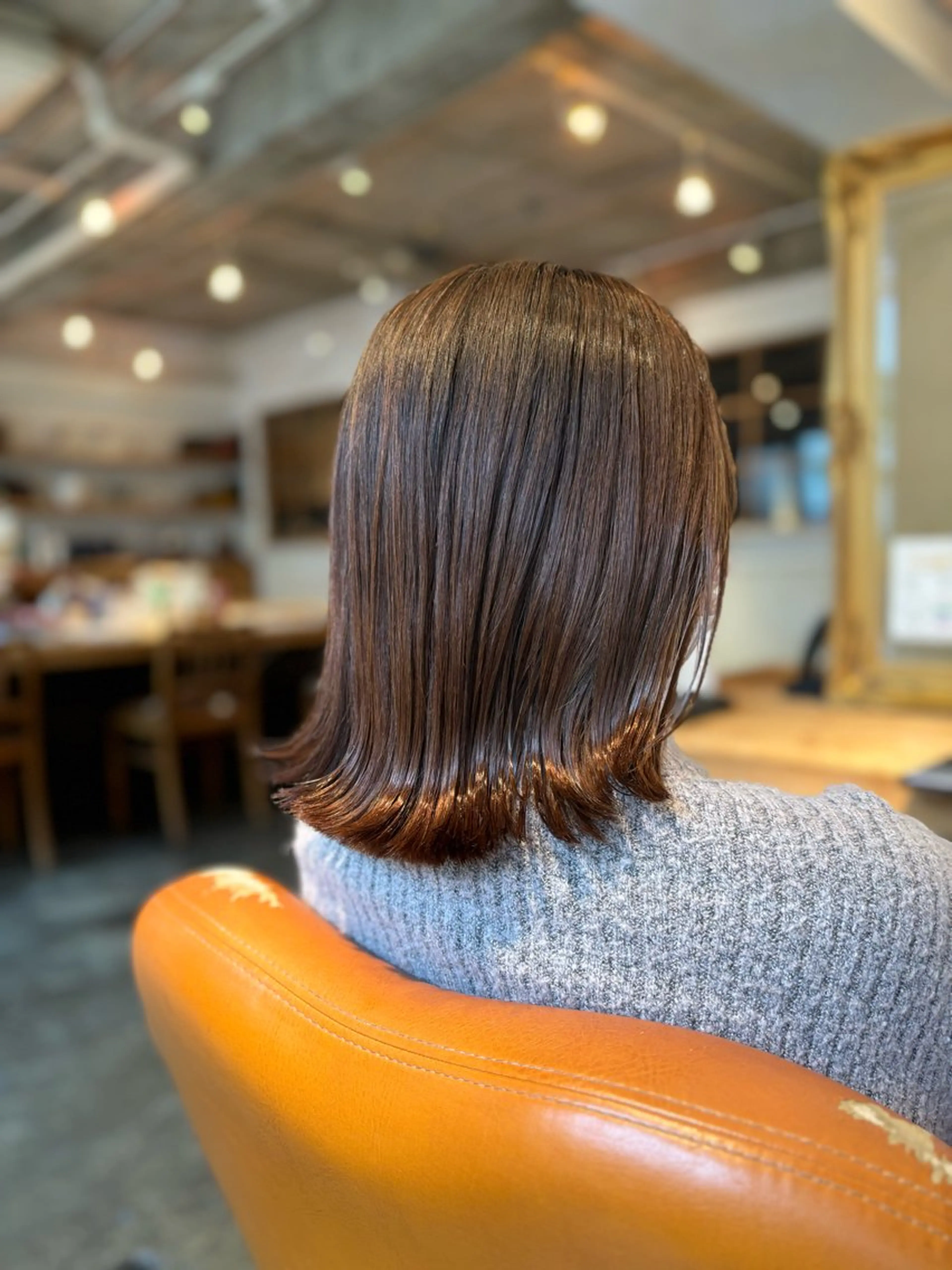 パーマ 髪質改善カラー ブラウン🤎YUMEのヘアスタイル