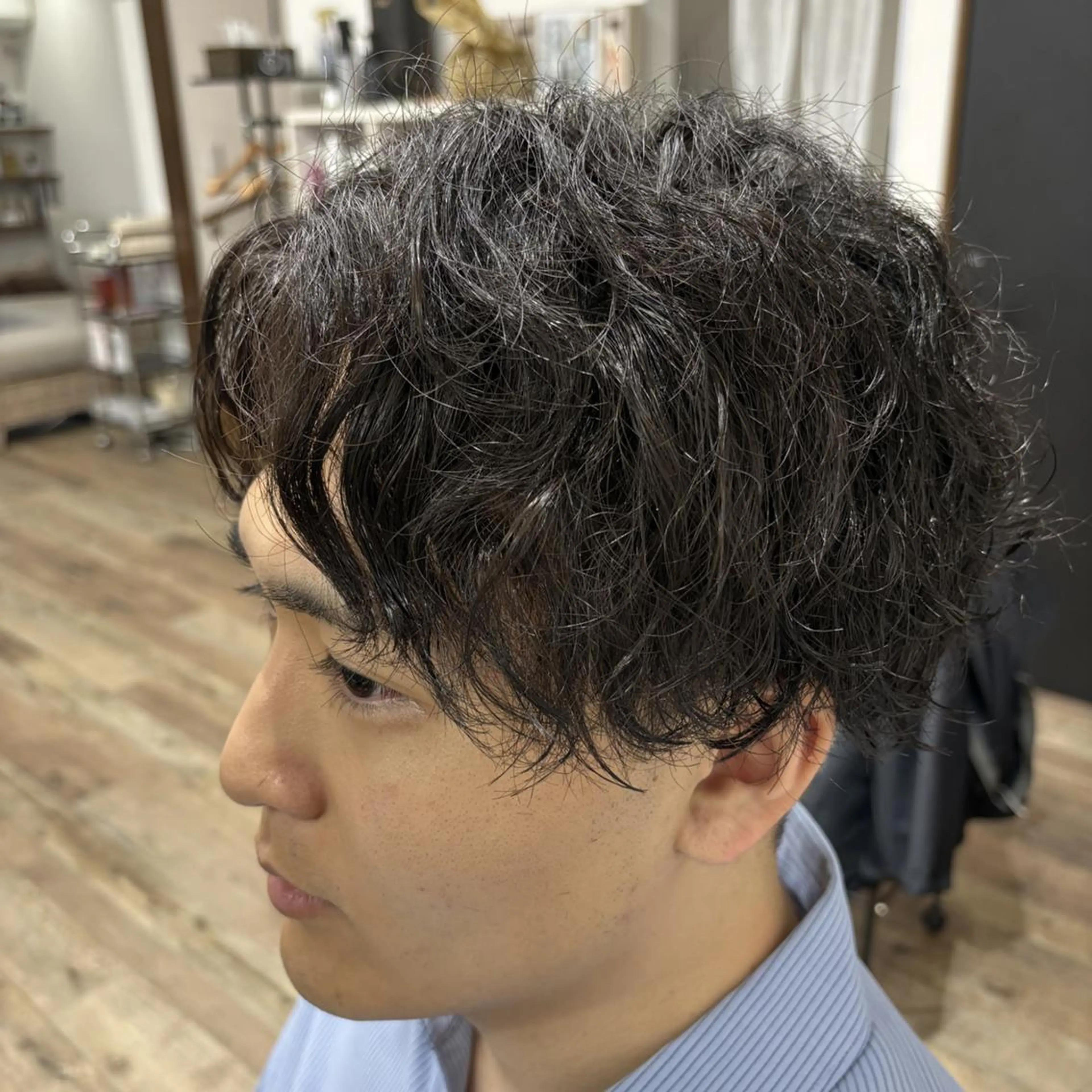 ショート メンズ メンズパーマ カット パーマ パーマPrivate SalonNoa名駅のヘアスタイル