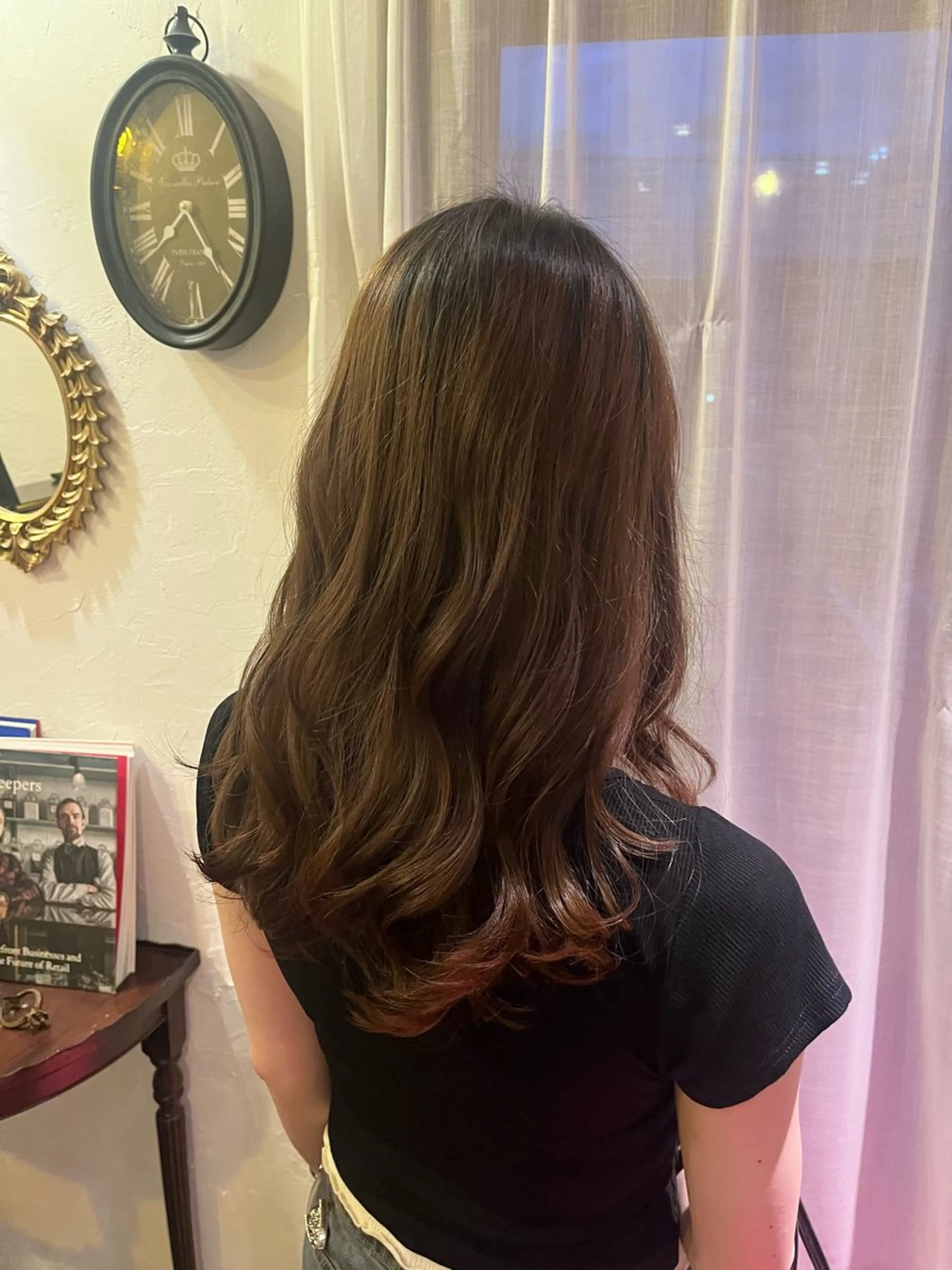 セミロング 顔周りカット 牧下 晴香のヘアスタイル