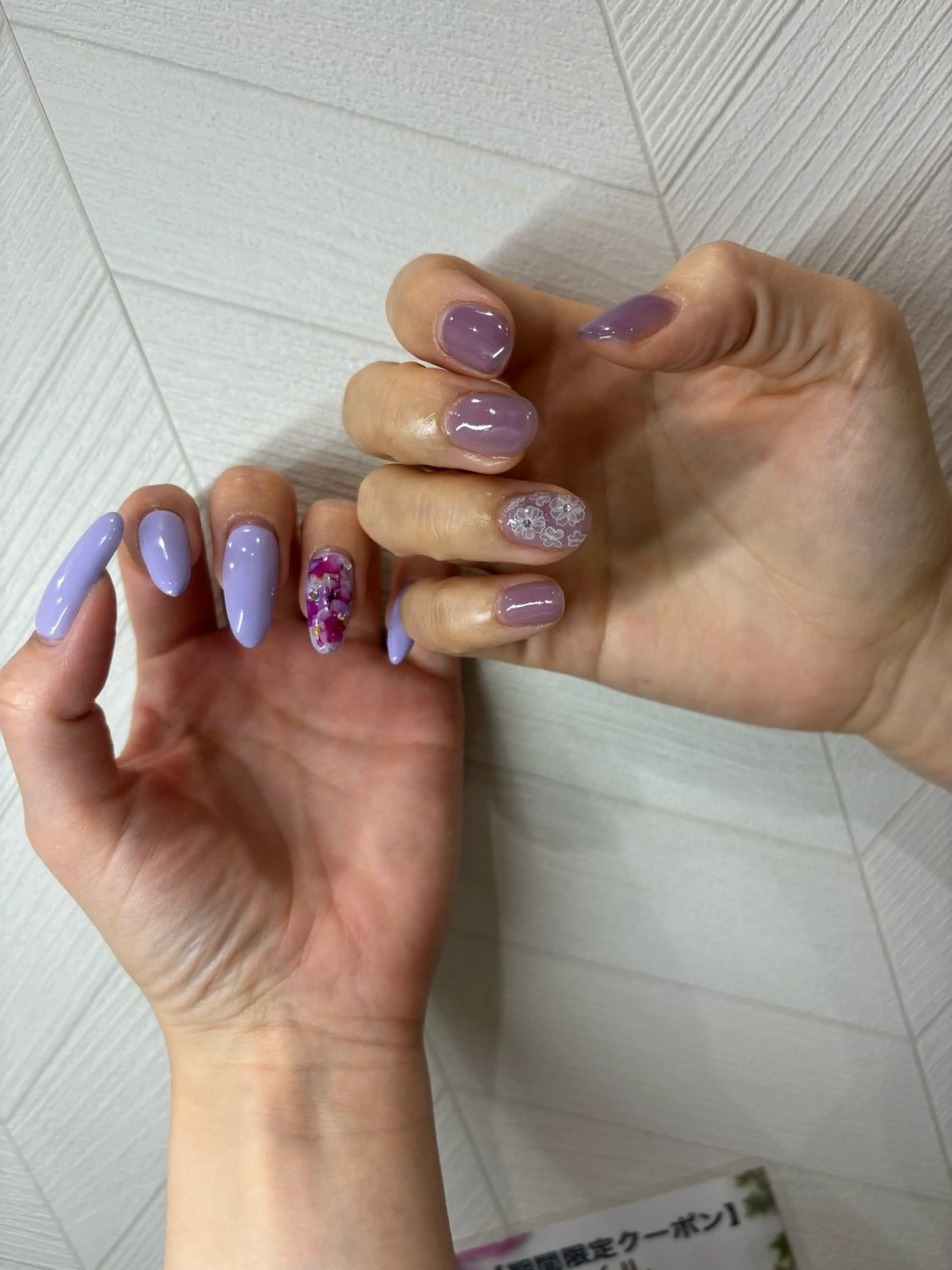 ネイル ワンカラーネイル ストーンネイル LICO HAIR＆RELAXATION所属・Lico Ryoのネイルデザイン