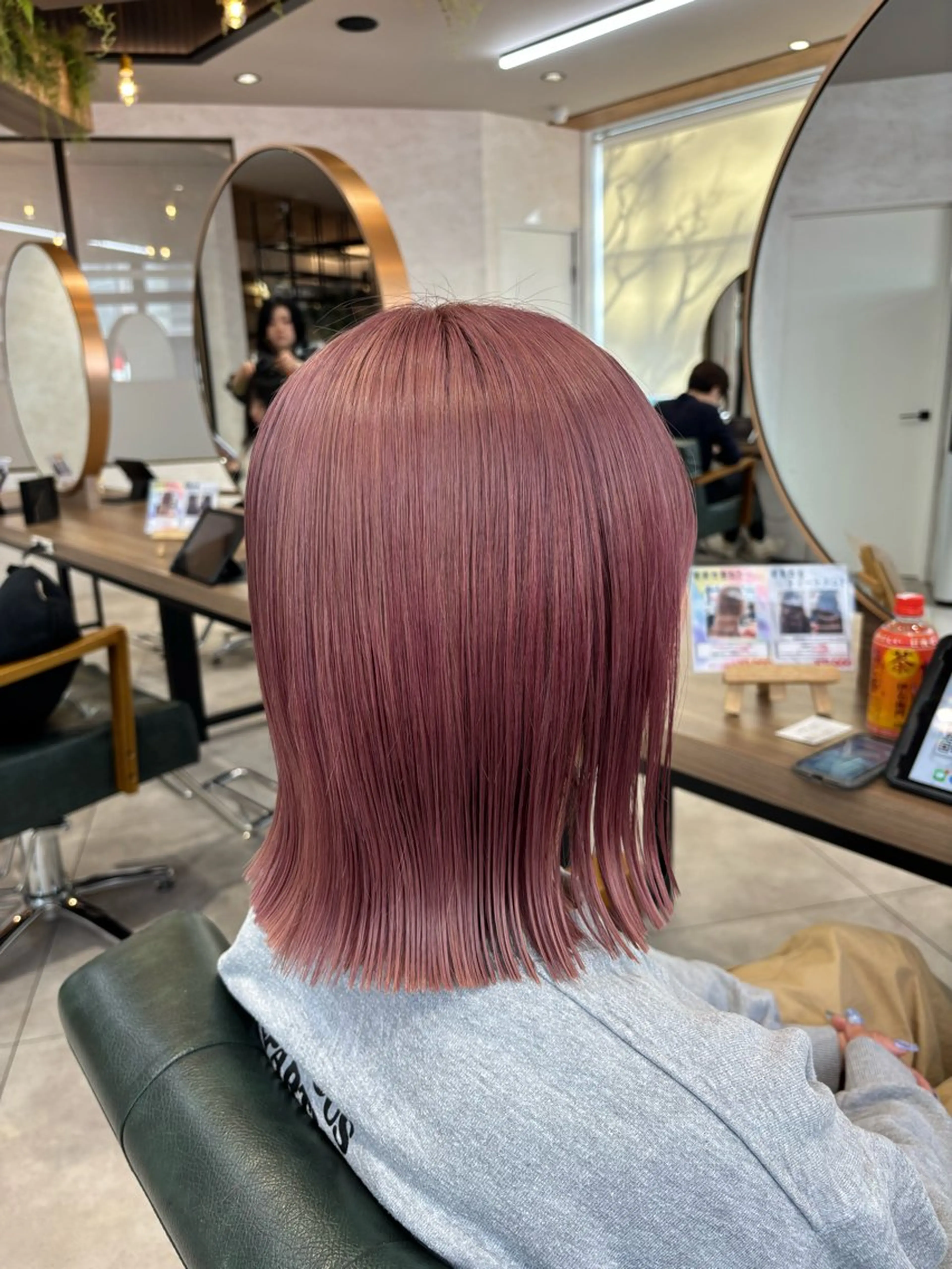 ミディアム カラー ヘアカラー トリートメント 🫧髪質改善/暖色 /くびれミディ🫧のヘアスタイル