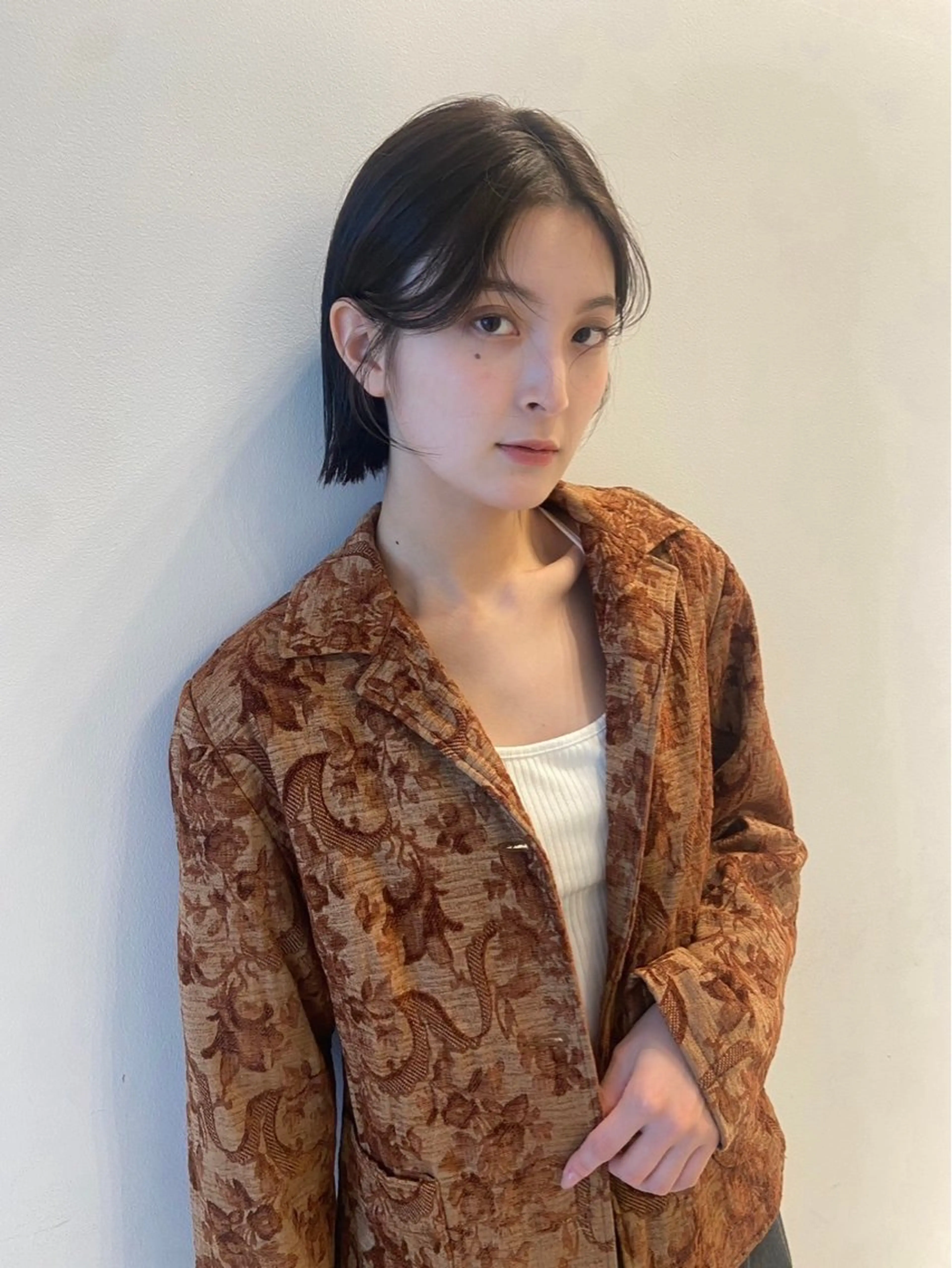 ミディアム 美容室 エンドのヘアスタイル