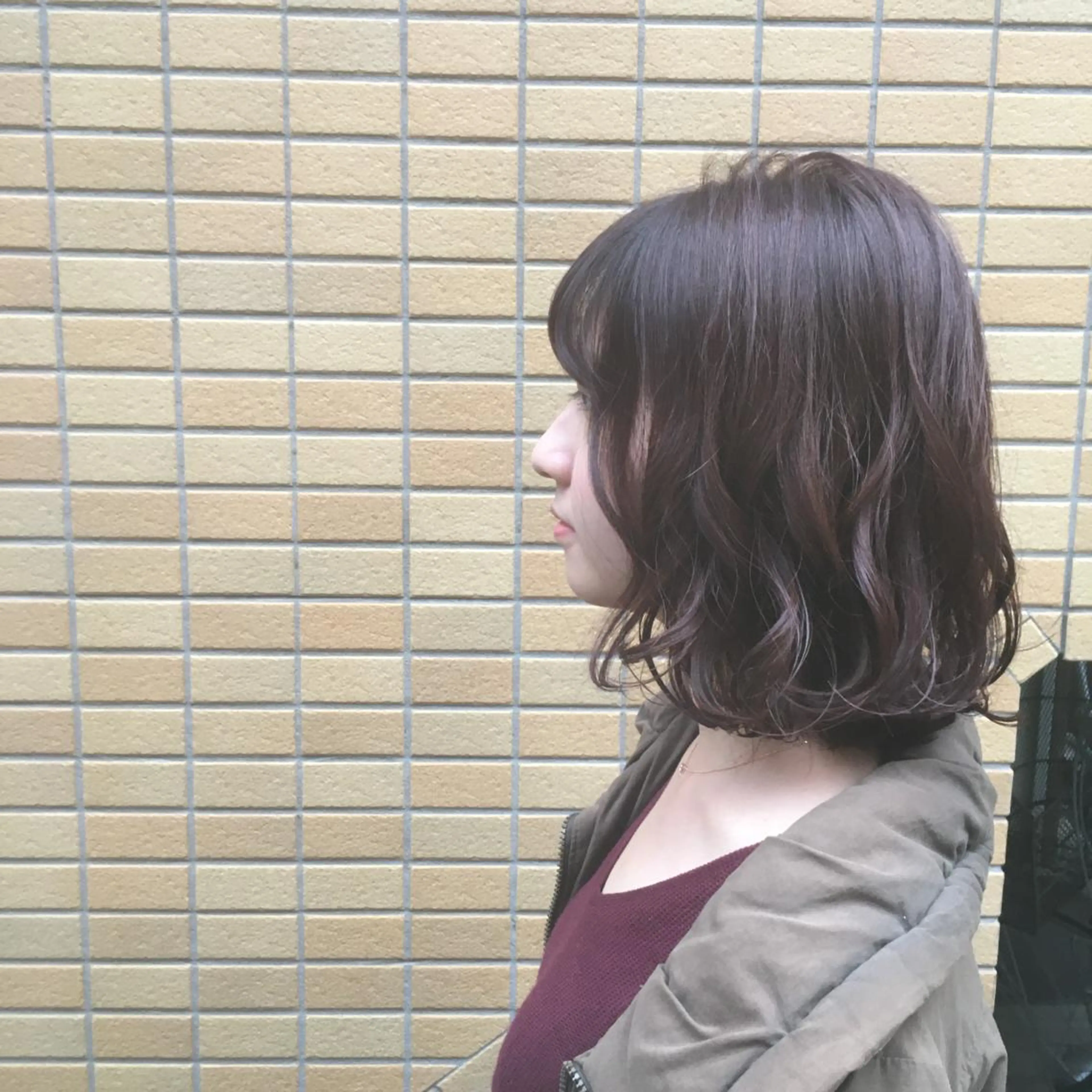 ミディアム カラー カット ヘアカラー トリートメント しのはら まどかのヘアスタイル