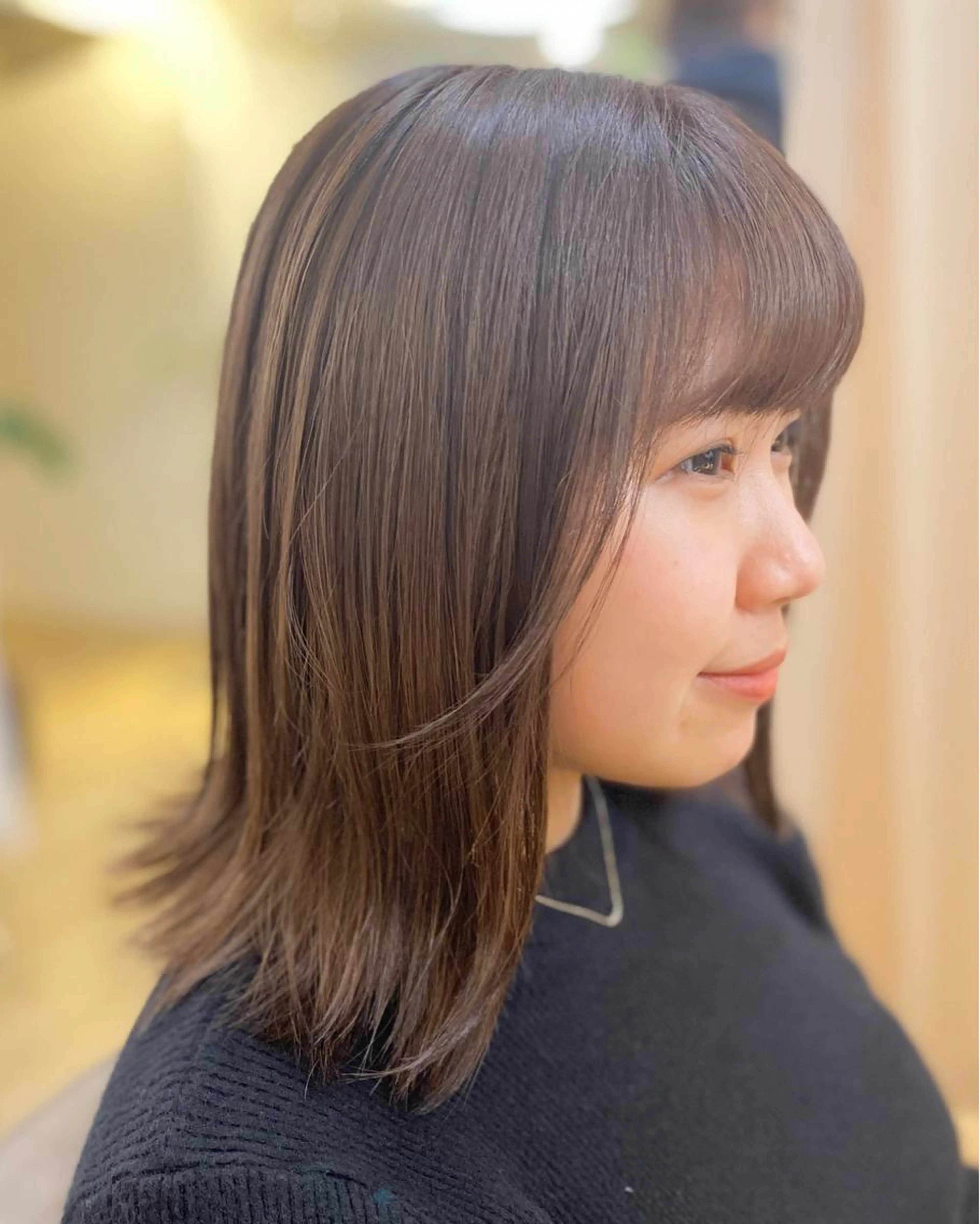 前髪カット+カラー+シャンプーの写真