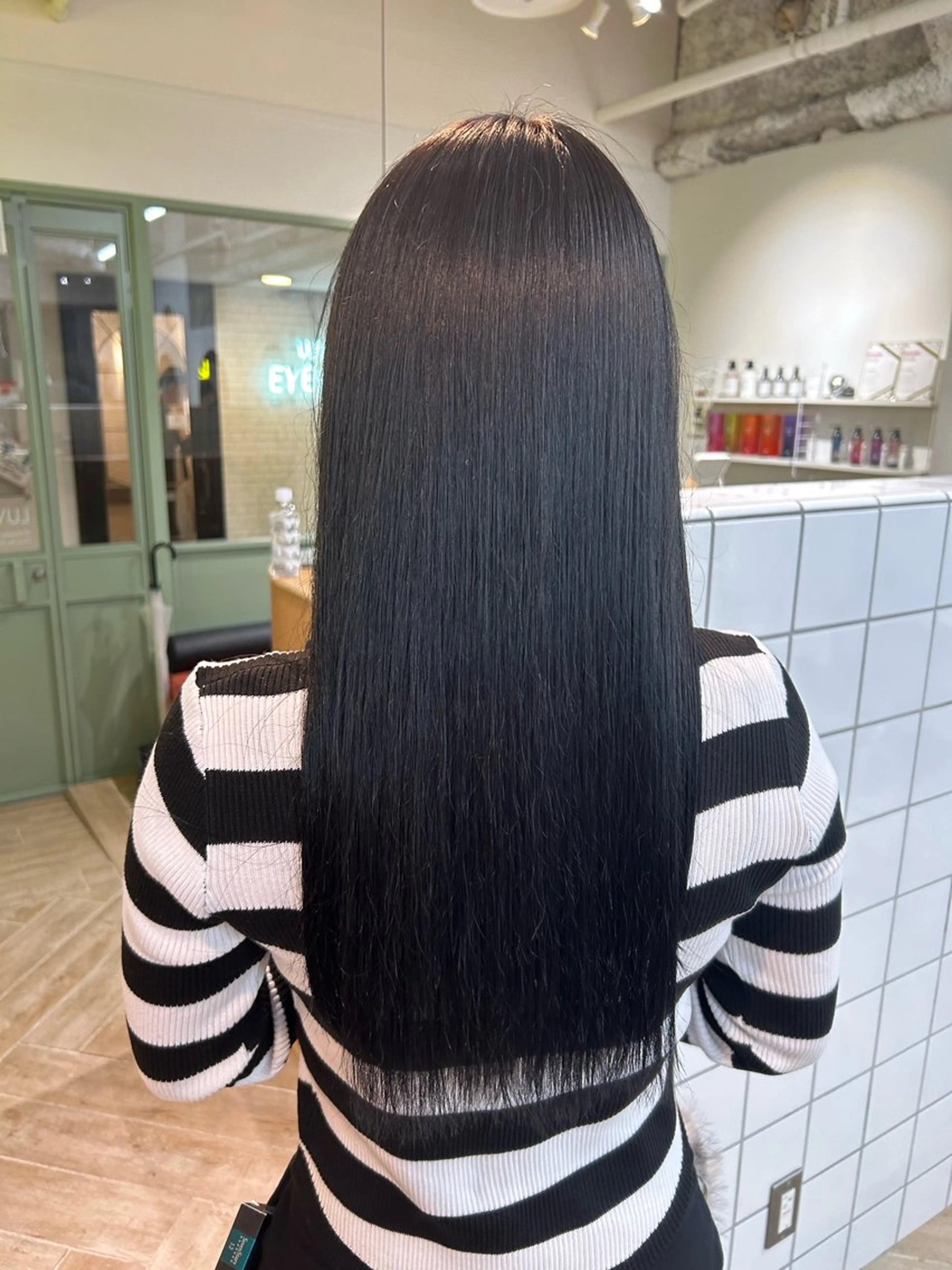 ロング カラー ヘアカラー トリートメント ベージュ/ダブルカラ ー/新潟駅/青柳萌果のヘアスタイル