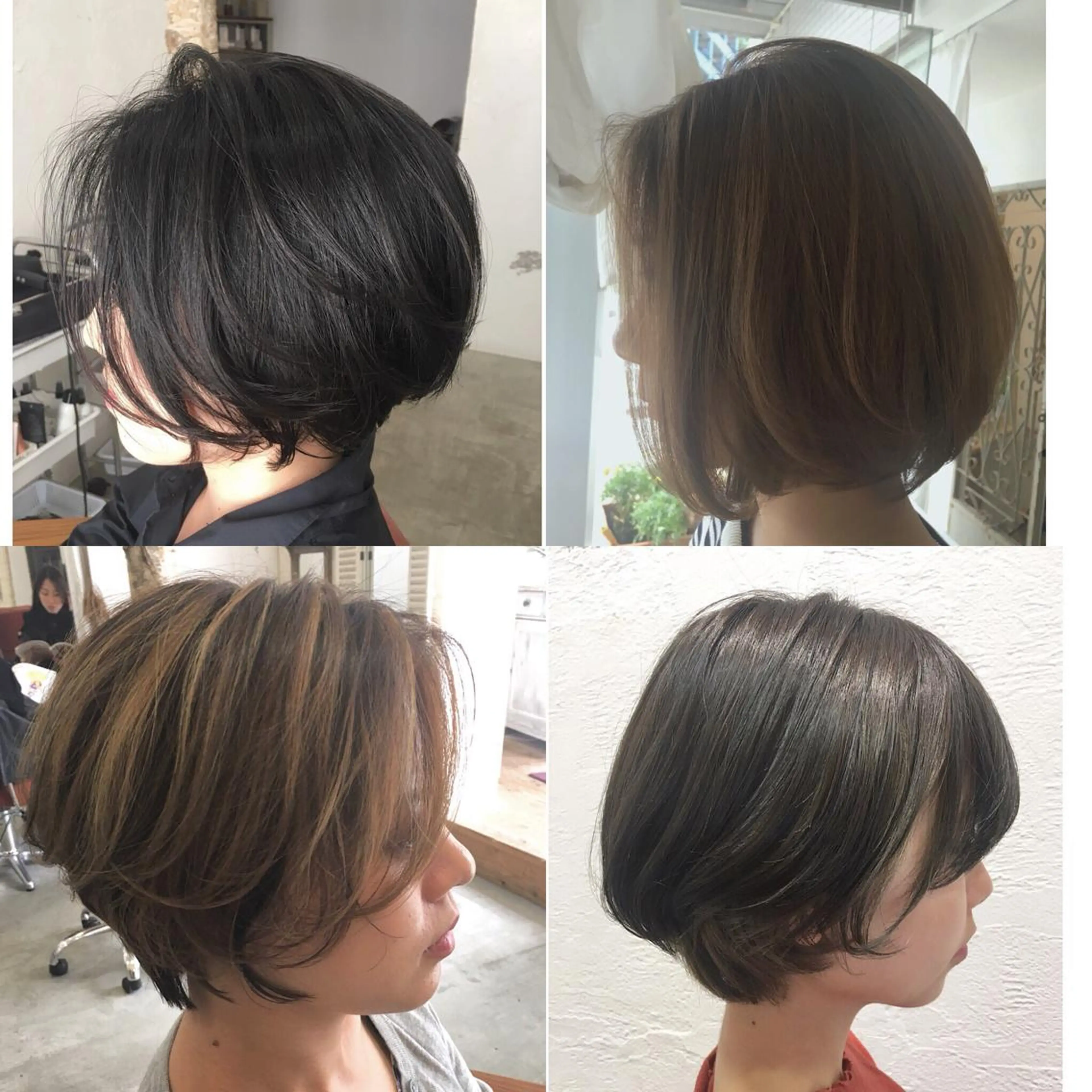 ショート カラー ショートヘア カット ヘアカラー fio マナミのヘアスタイル
