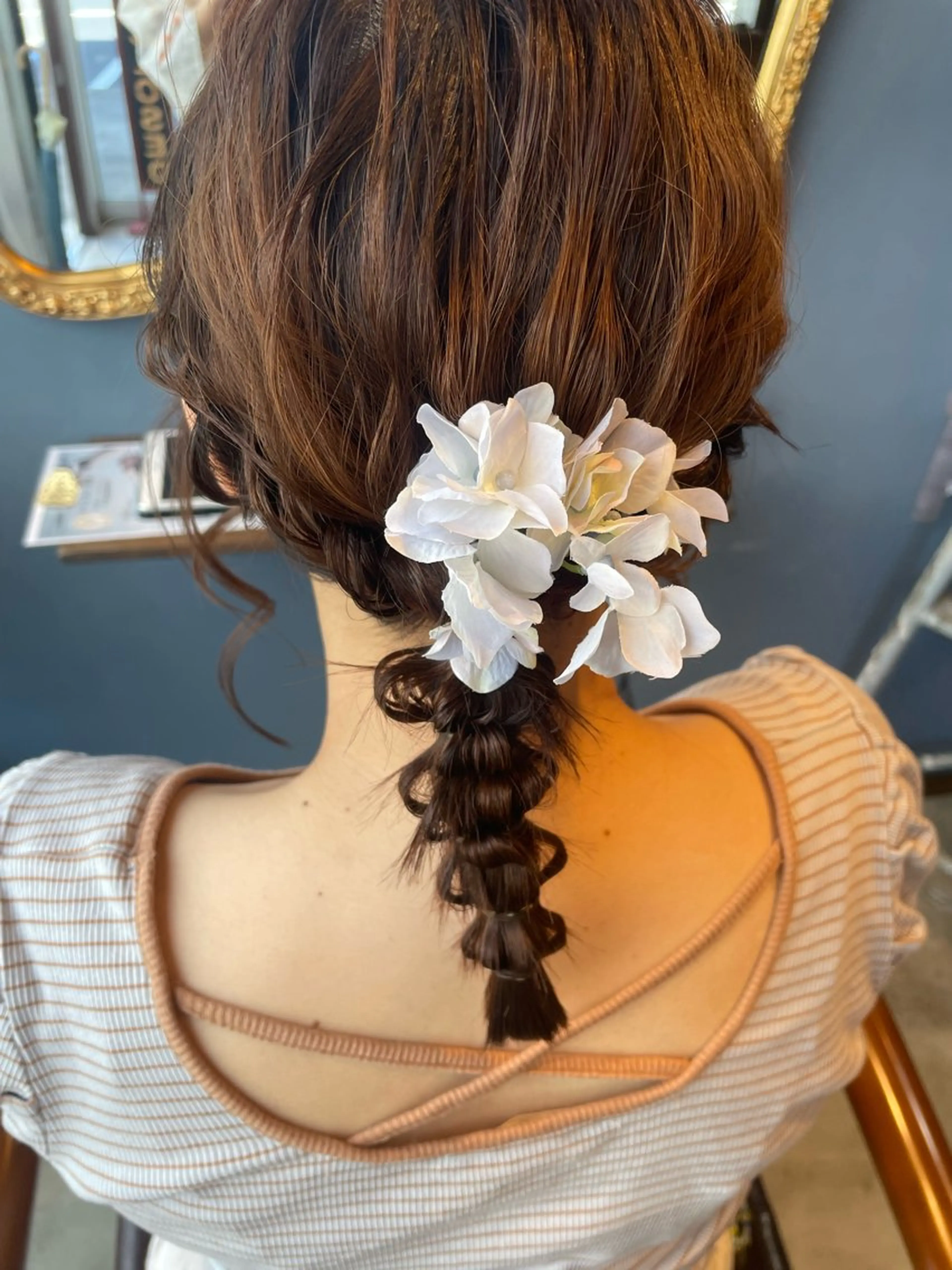 ヘアアレンジ hair make echo滿木あい花のヘアスタイル