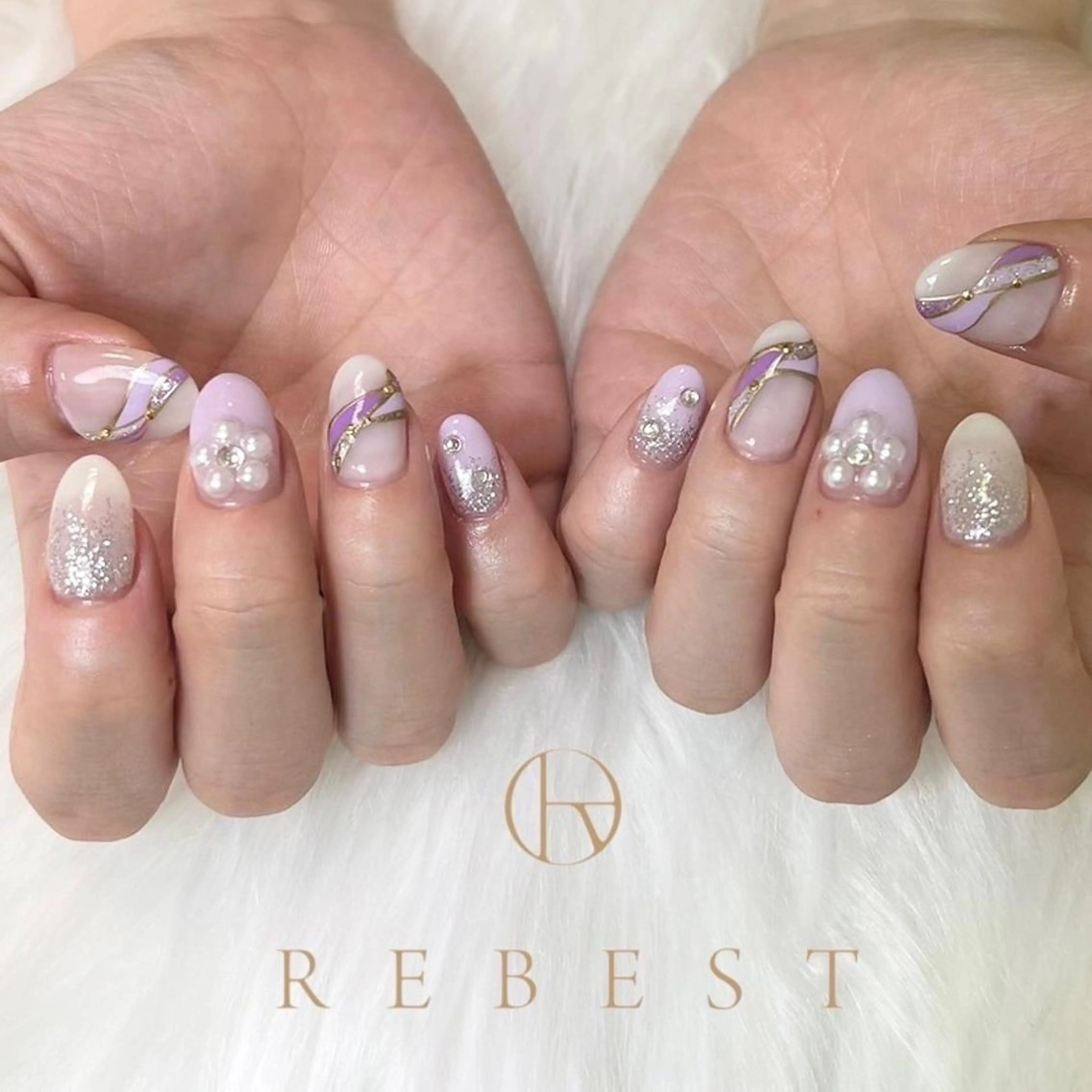 ネイル REBEST京橋 🦋Curumiのネイルデザイン