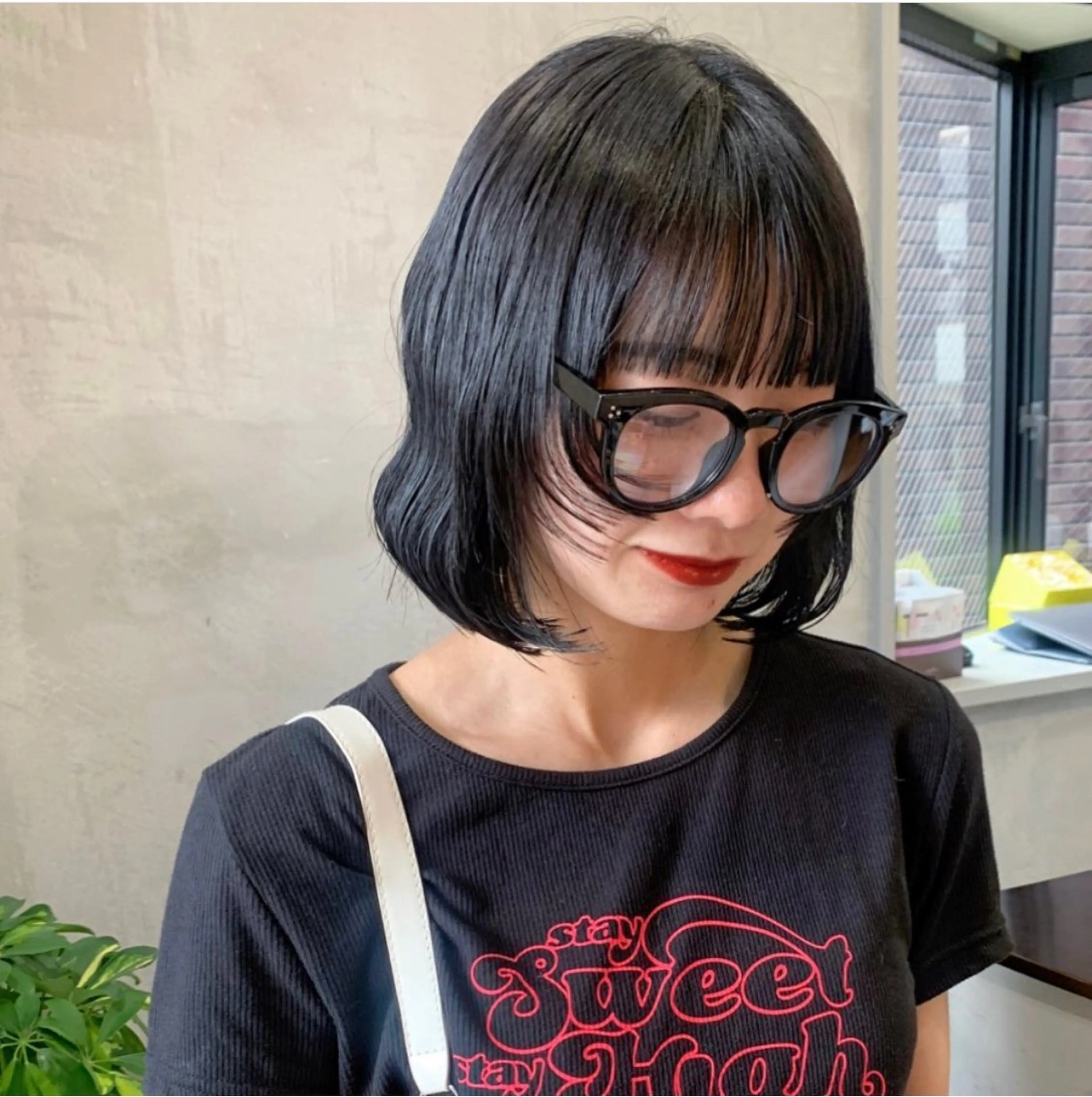 ミディアム カット ヘアカラー トリートメント 🤍aimi🤍 ウルフ/韓国ヘアのヘアスタイル