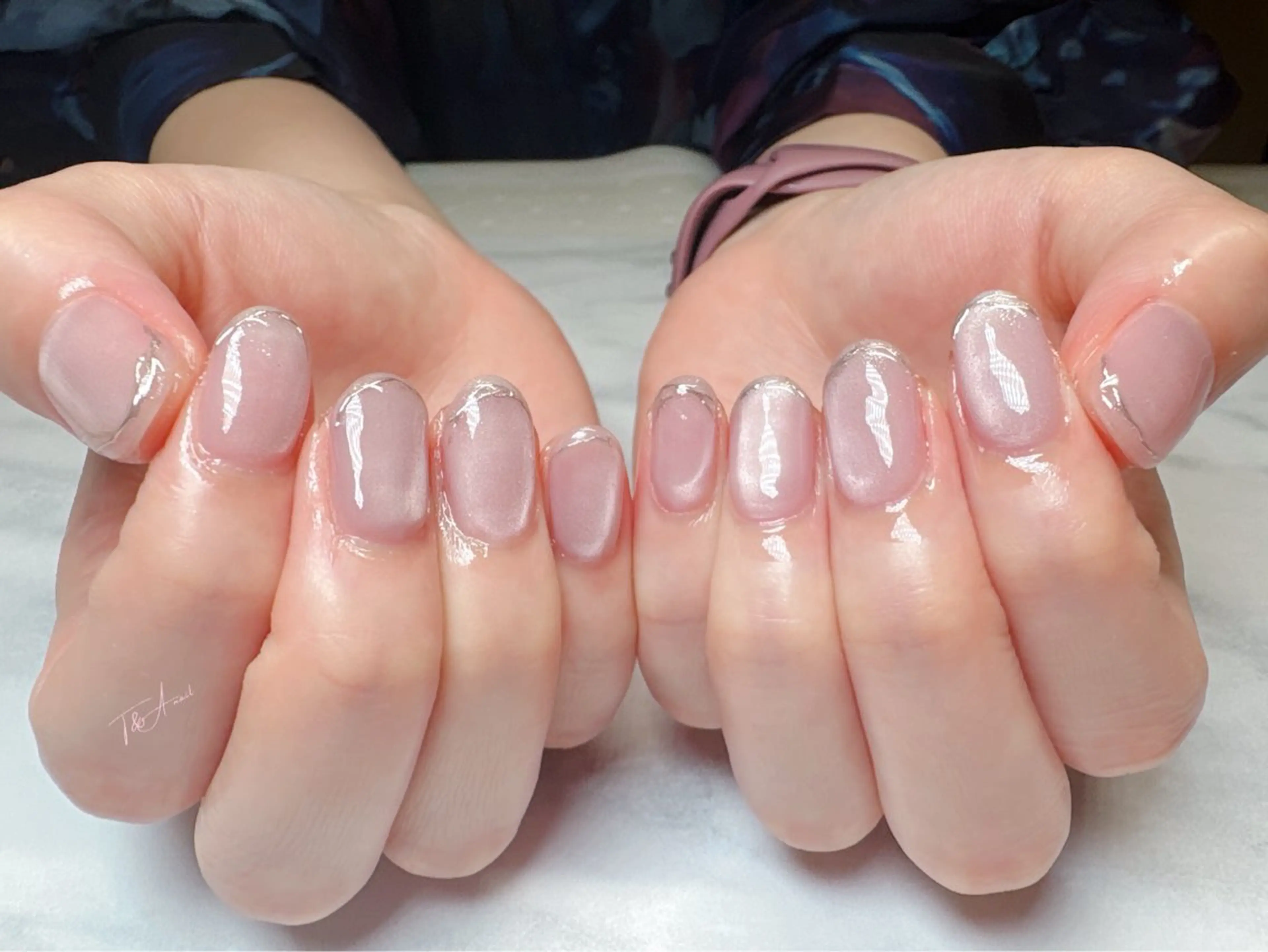 ネイル ジェルネイル キラキラネイル マグネットネイル オフィスネイル スカルプネイル T&A nailのネイルデザイン