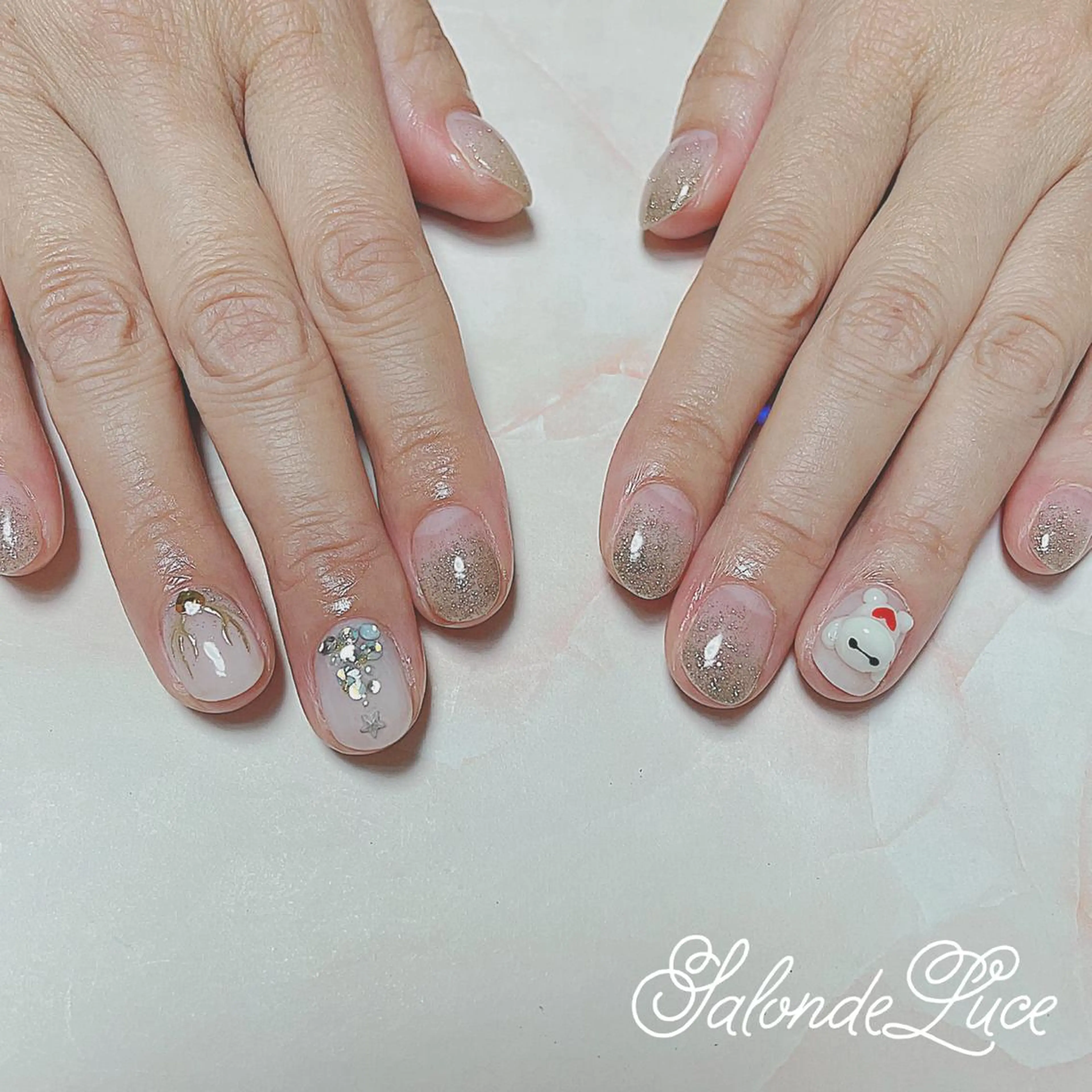 ネイル 冬ネイル クリスマス Salon de Luceのネイルデザイン